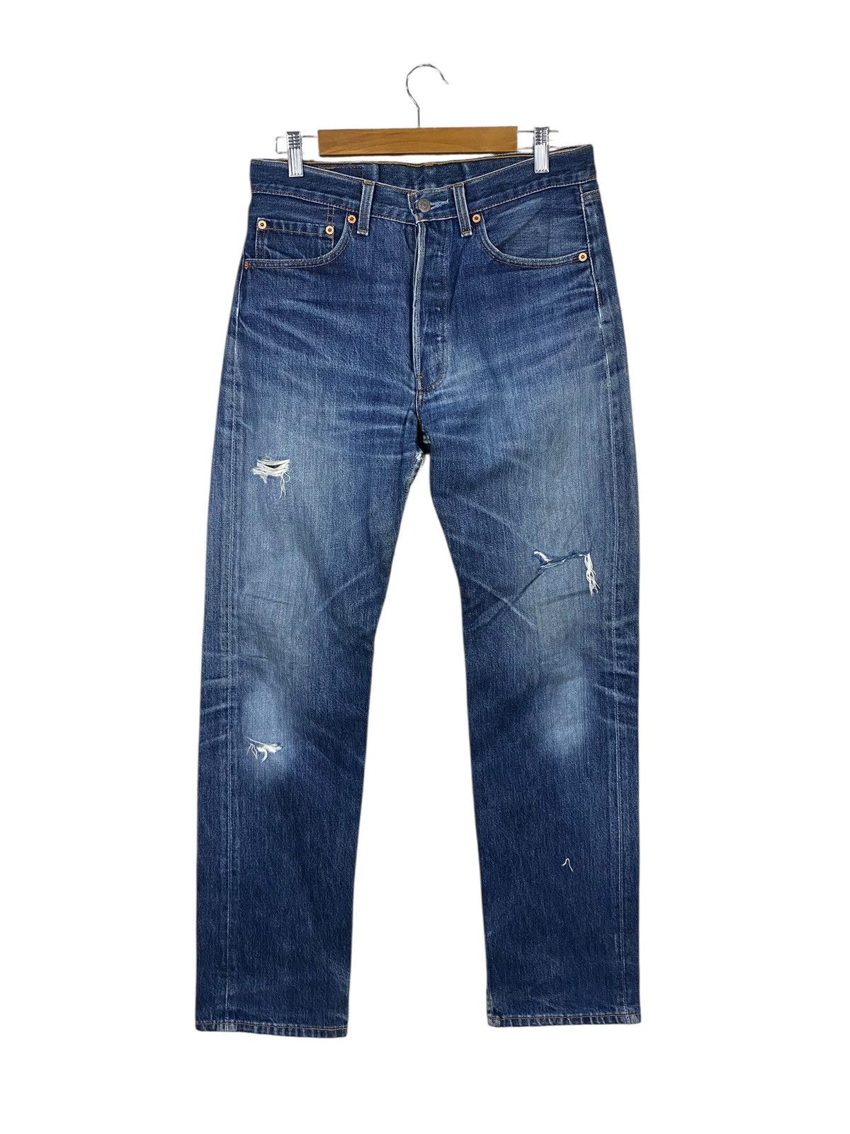 Levi's Vintage levis 501xx 90s denim distressed Size US 30 / EU 46 - 2 Thumbnail