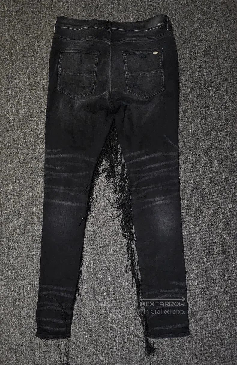 Amiri Amiri Men's Fringe Black Denim Jeans. Size US 38 / EU 54 - 5 Thumbnail