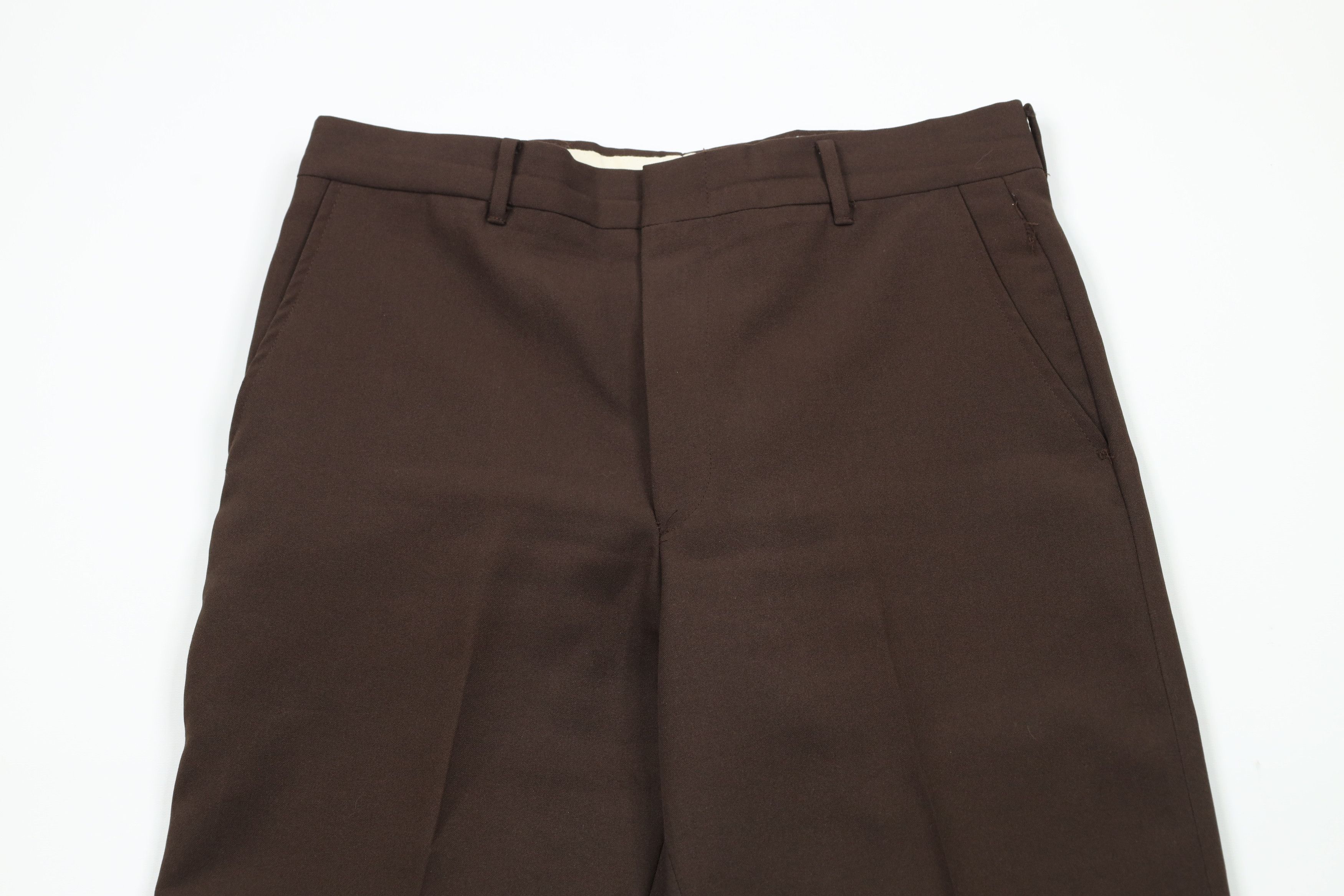 Vintage Vintage 70s Streetwear Wide Leg Chino Pants Brown USA Size US 32 / EU 48 - 2 Thumbnail