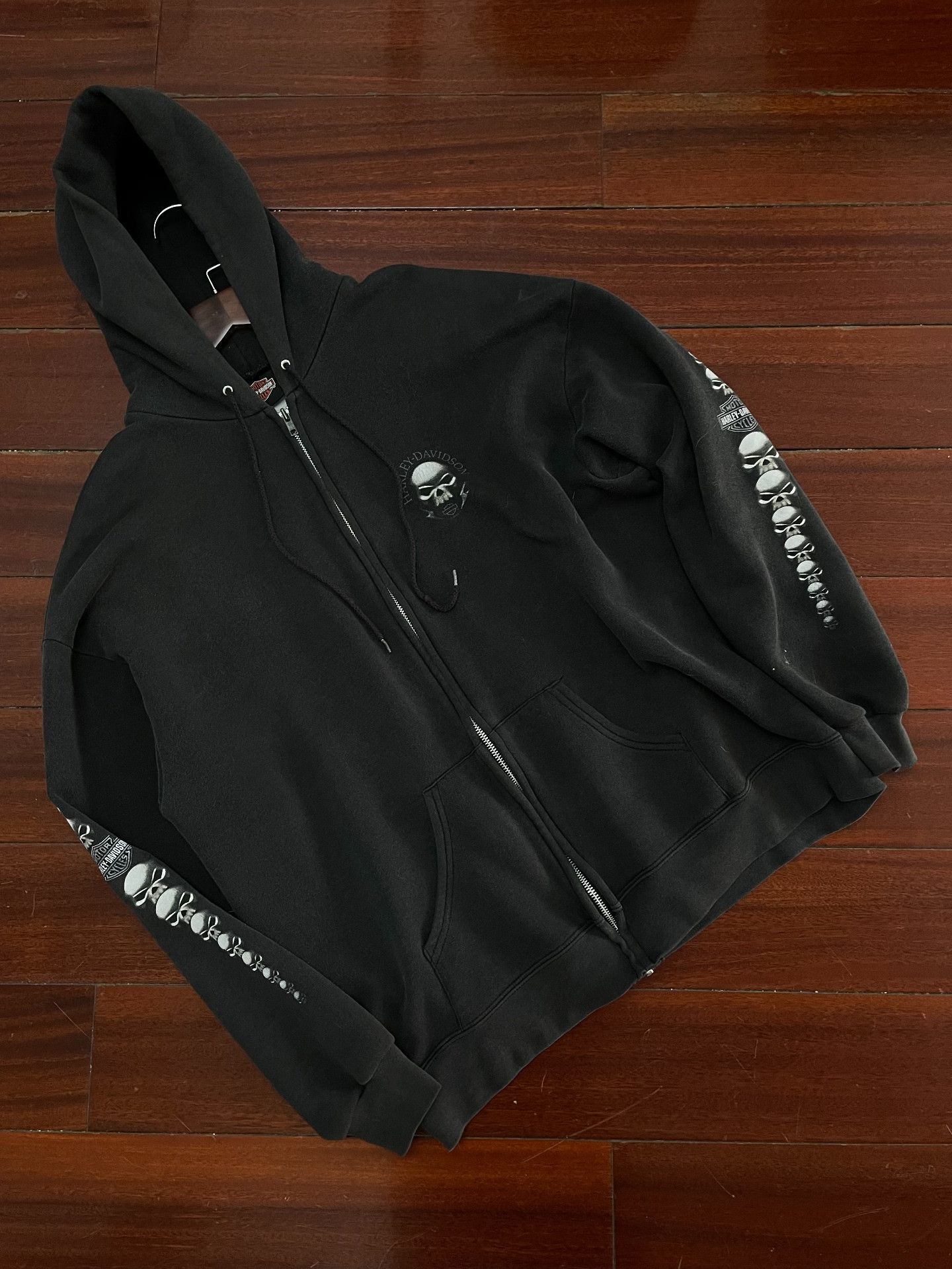Vintage vintage Harley Davidson zip hoodie Size US M / EU 48-50 / 2 - 1 Thumbnail