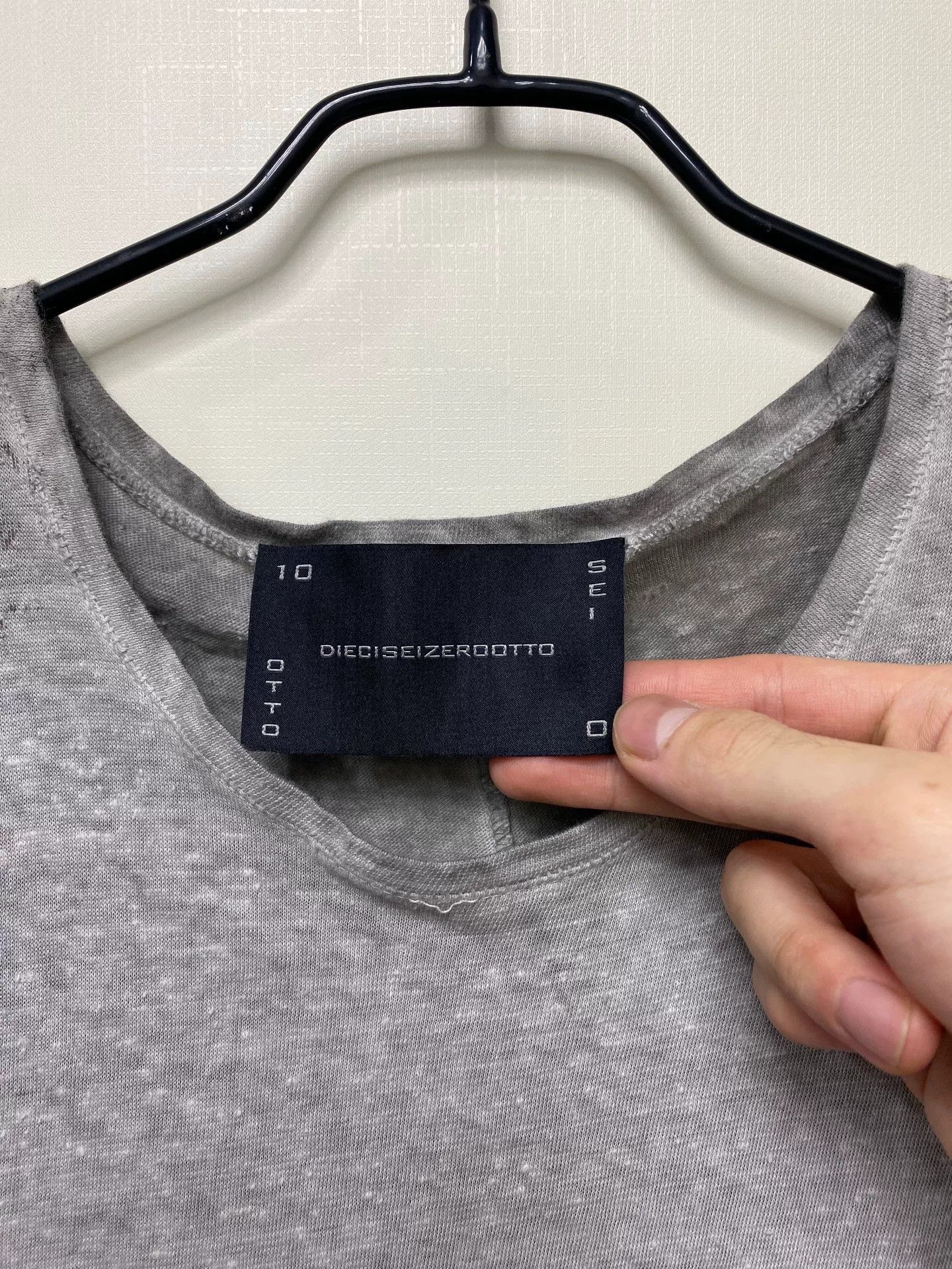 10sei0otto 10sei0otto Washed Distressed Gray Short Sleeve Size US M / EU 48-50 / 2 - 3 Thumbnail