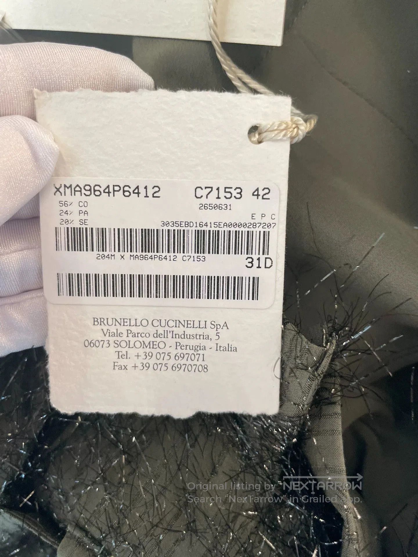 Brunello Cucinelli brunello cucinelli green cotton long pants. Size US 38 / EU 54 - 7 Thumbnail