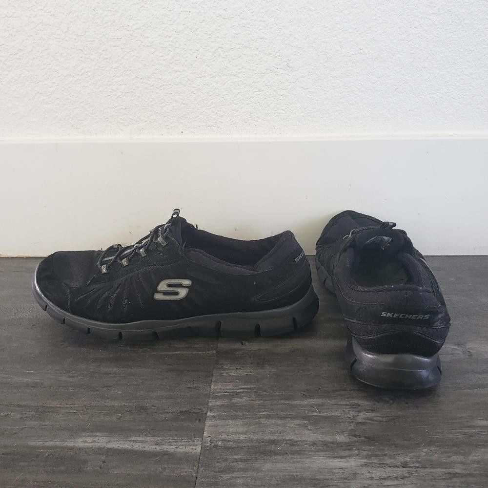 SKECHERS Black Detailed Skechers Athletic Sneaks Size US 8.5 / IT 38.5 - 1 Thumbnail
