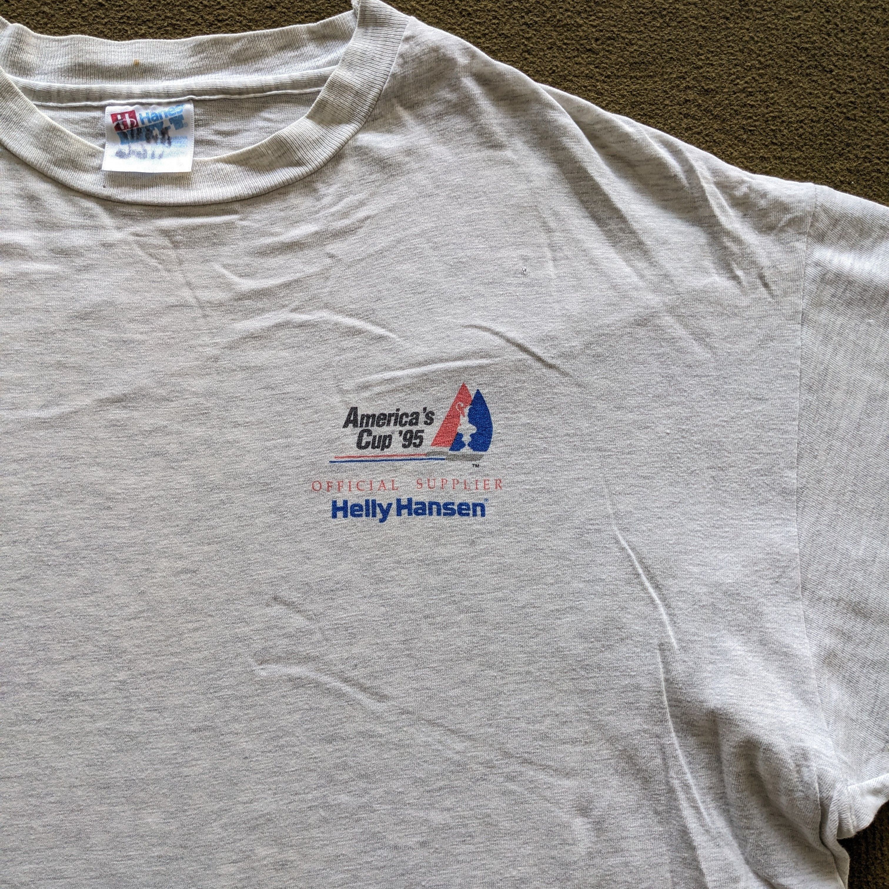 Helly Hansen Vintage 90's HELLY HANSEN America's Cup 1995 T-shirt Size US XL / EU 56 / 4 - 4 Thumbnail