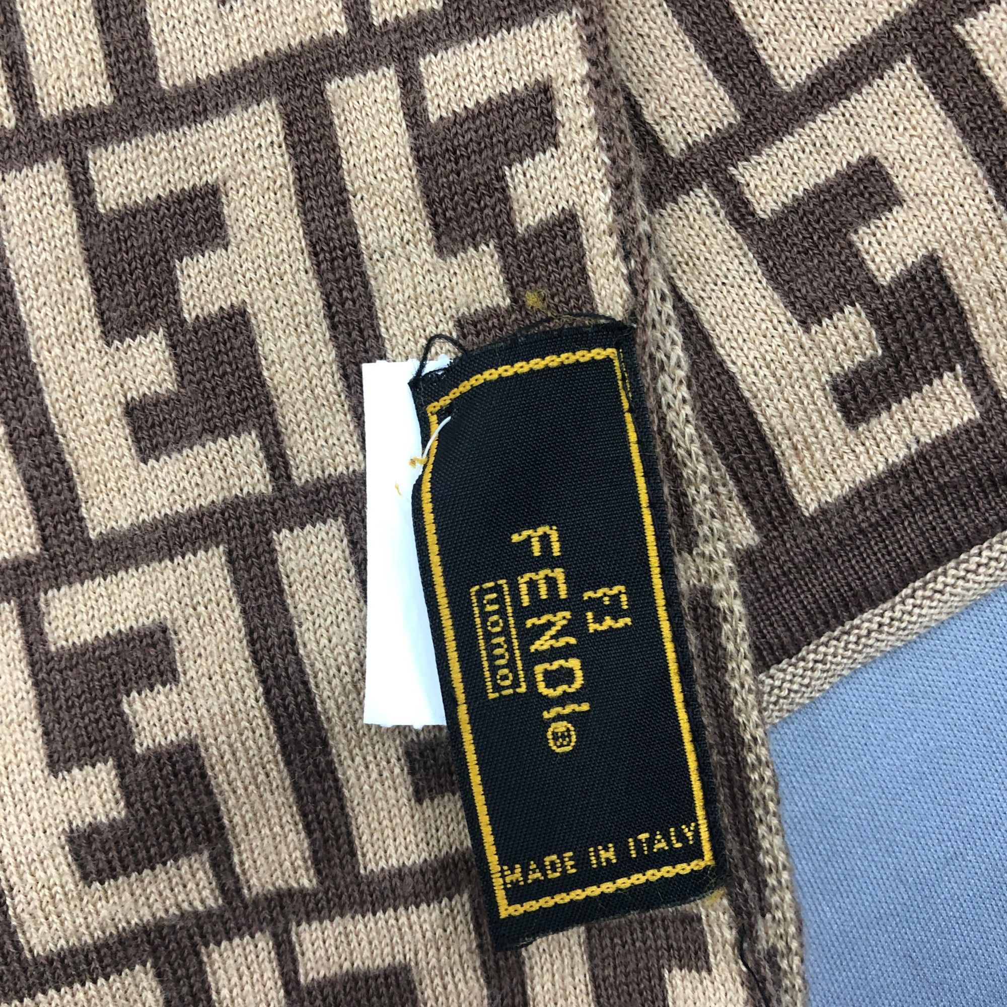 Fendi Vintage Fendi Scarf Muffler Wool FF Zucca Monogram Scarves Size ONE SIZE - 5 Thumbnail
