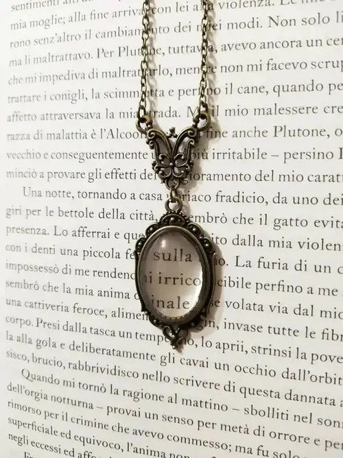 Jewelry × Other Vintage Transparent Glass Pendant Necklace Size ONE SIZE - 2 Thumbnail