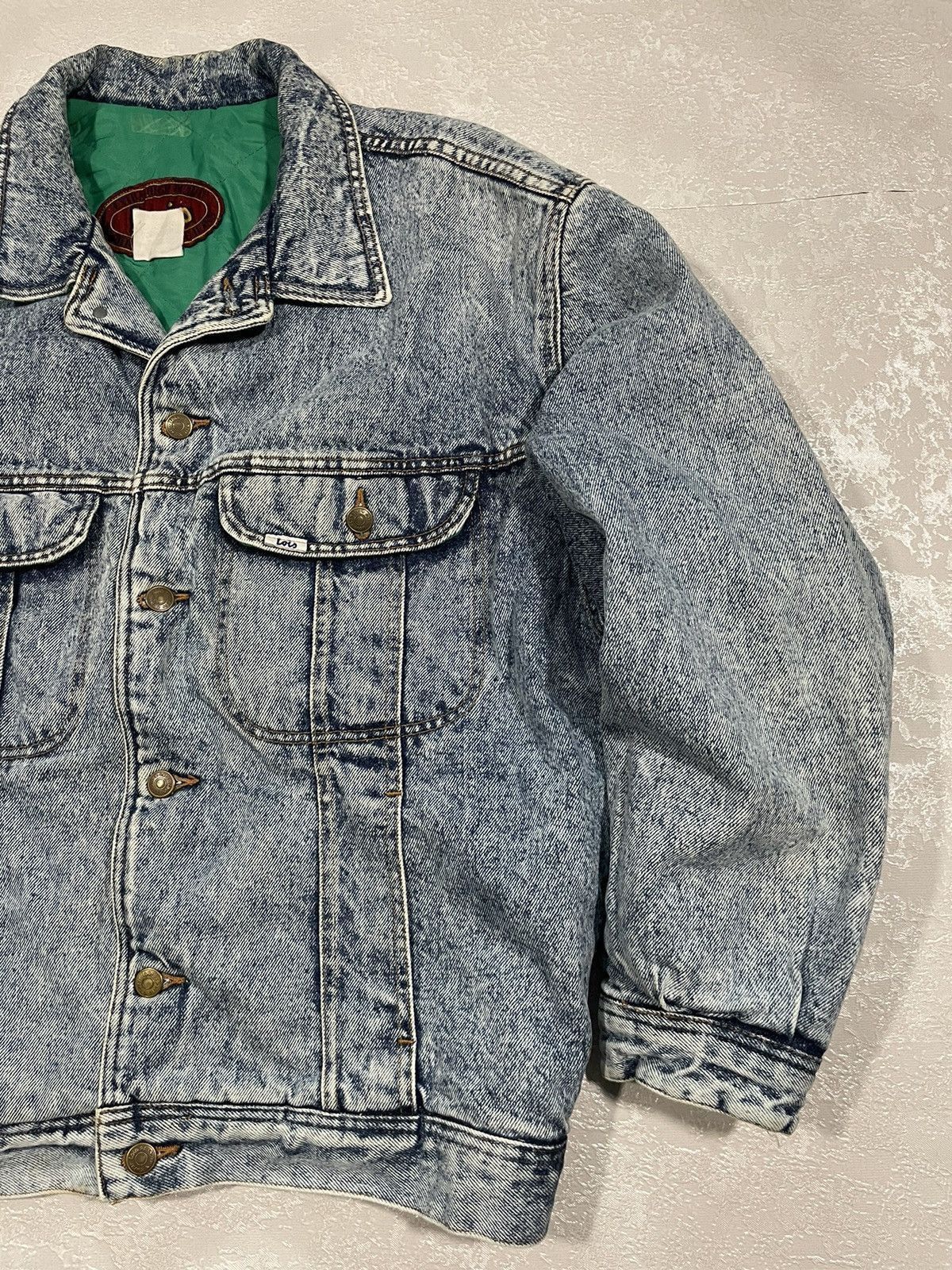 Lee 80s Vintage Lee Storm Rider Style Lois Denim Jacket Size US L / EU 52-54 / 3 - 4 Thumbnail