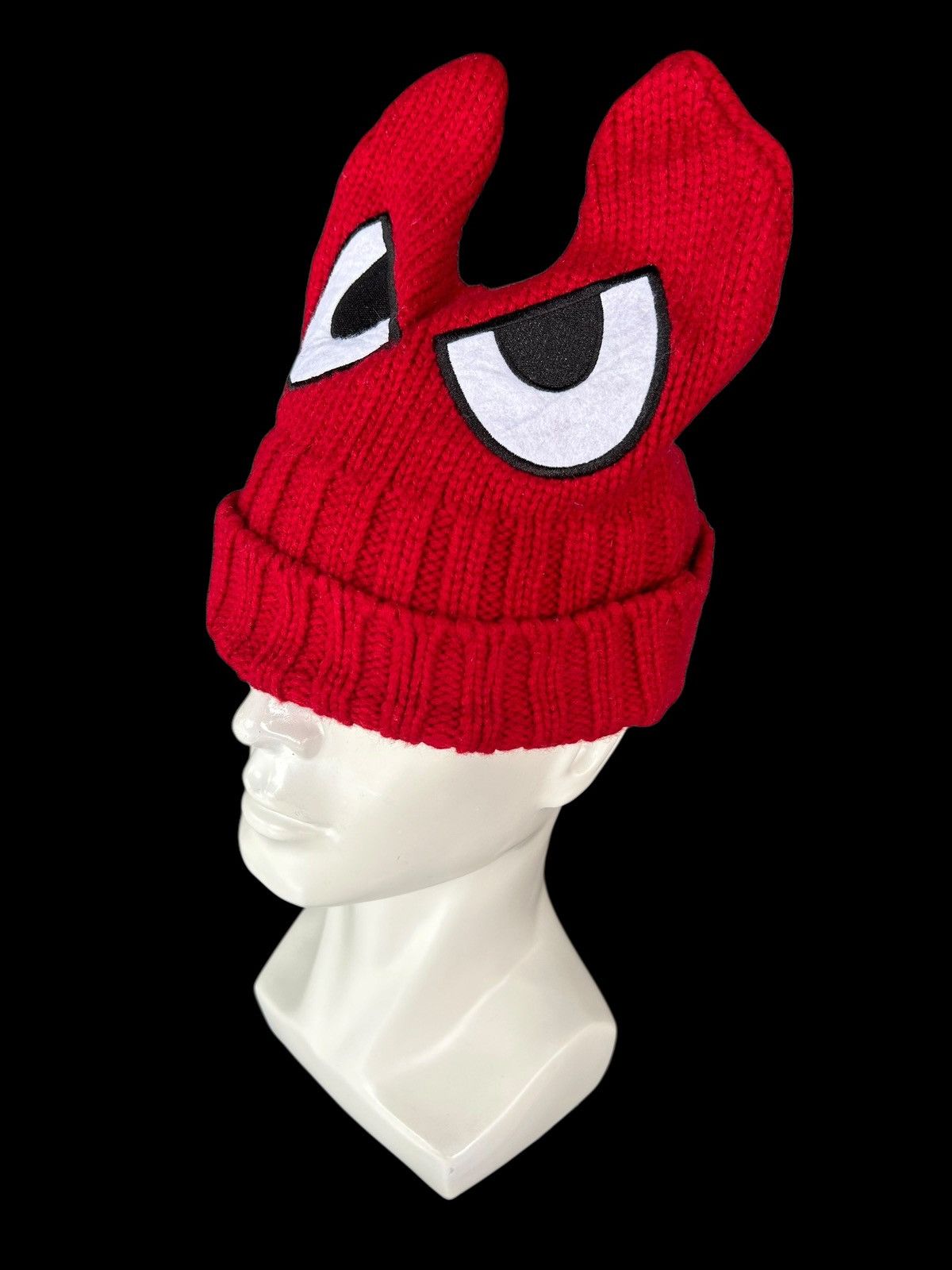 Japanese Brand × Kapital × Vintage Devil Horn Knitted Rare Beanie Hats ☠️☠️ Size ONE SIZE - 3 Thumbnail