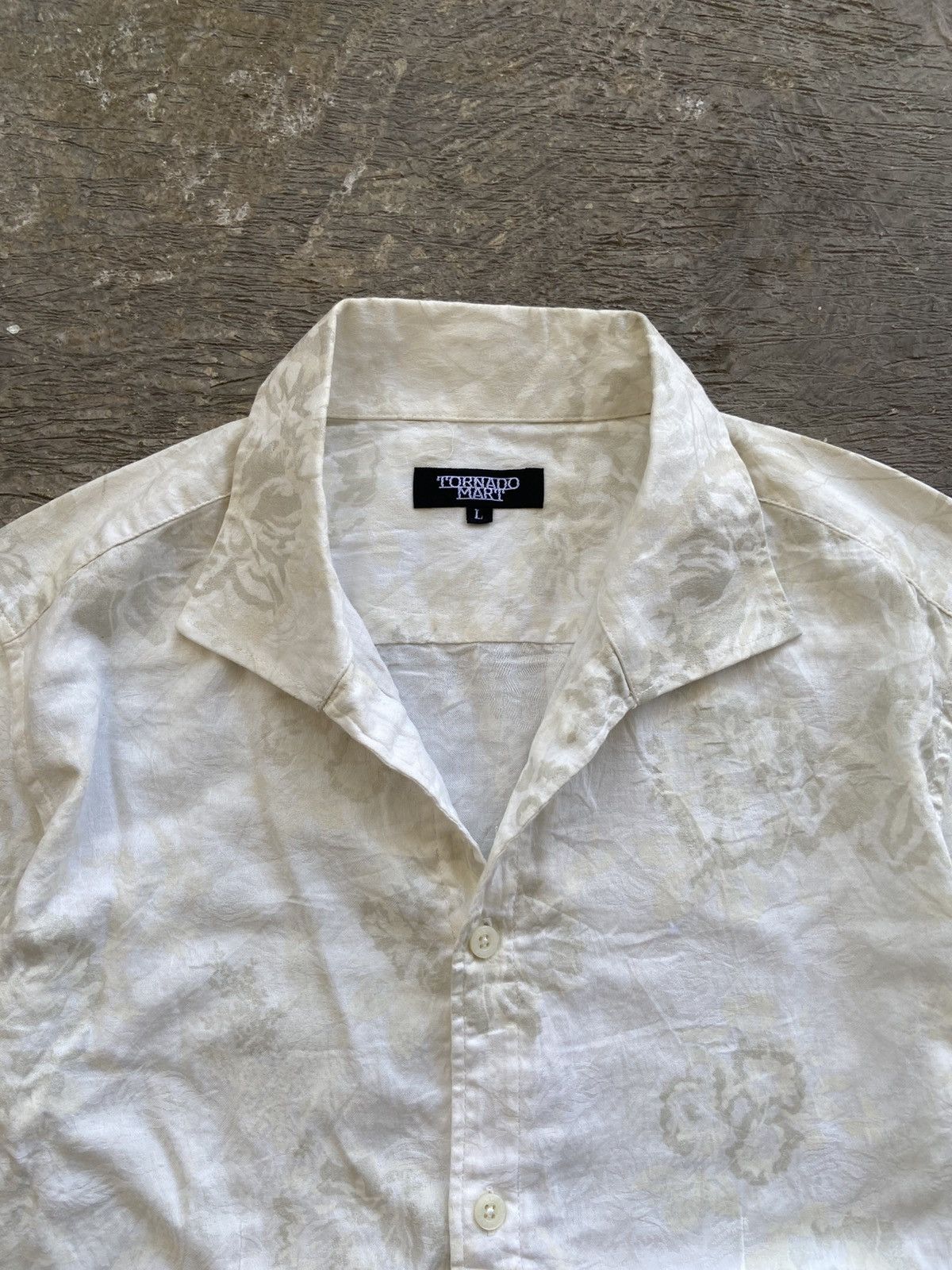 Tornado Mart 2000s Tornado Mart - Floral Pattern 3/4 Sleeve Shirt Size US L / EU 52-54 / 3 - 3 Thumbnail