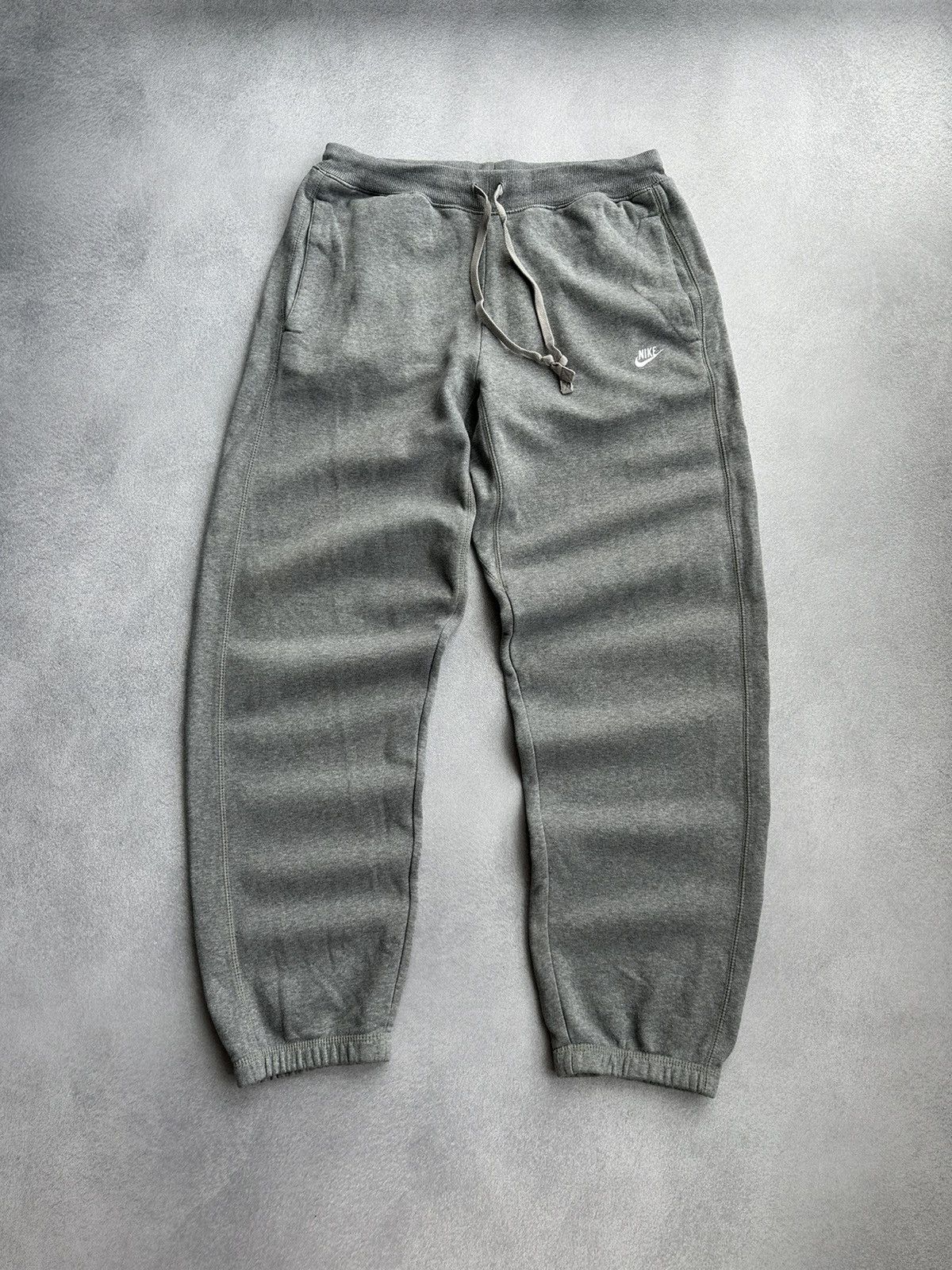 Nike Streetwear Vintage Vintage Nike Grey Heavy Cotton Baggy Sweatpants Grailed