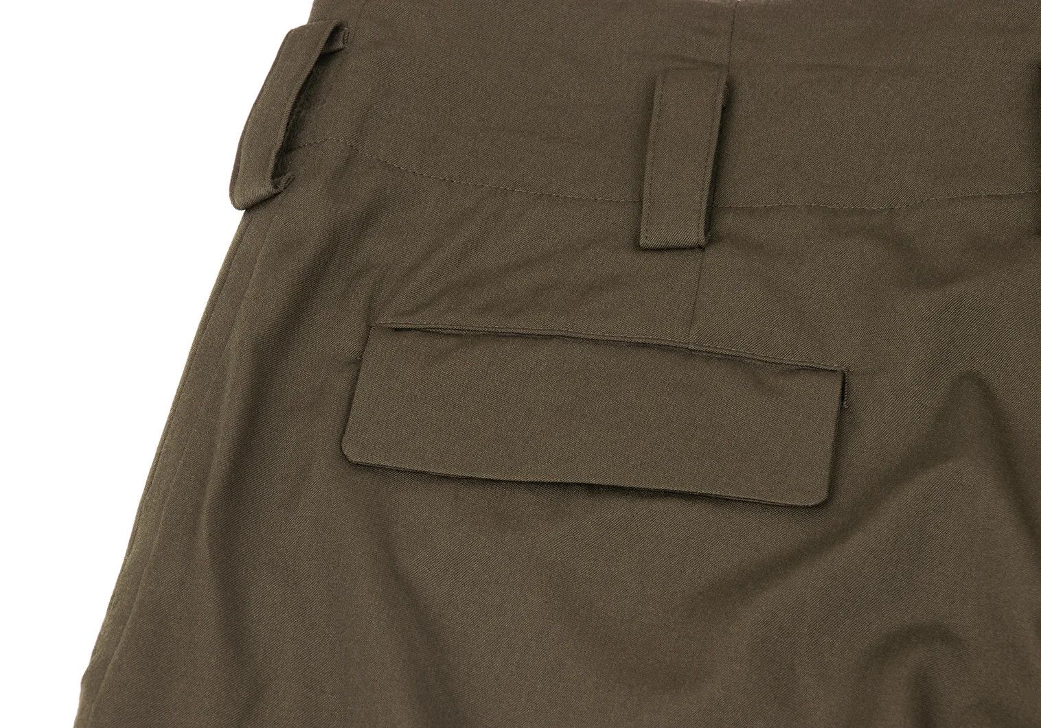 Yohji Yamamoto Wool Wide Pants Khaki