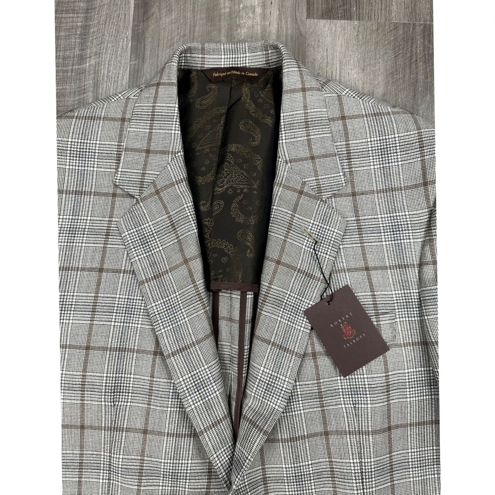 Robert Talbott Robert Talbott Blazer Shirt 2 Piece Cashmere Silk Gray Gray 40R Mens Blazer NWT Size 40R - 5 Thumbnail