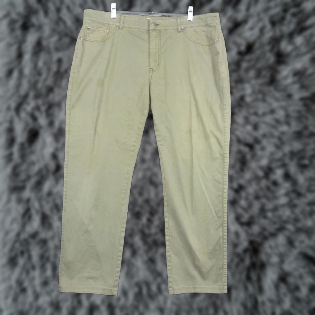 Peter Millar Peter Millar Pants Mens 40x30 Green Chino 5 Pocket Stretch Golf Casual MF17B93 Size US 40 / EU 56 - 1 Thumbnail