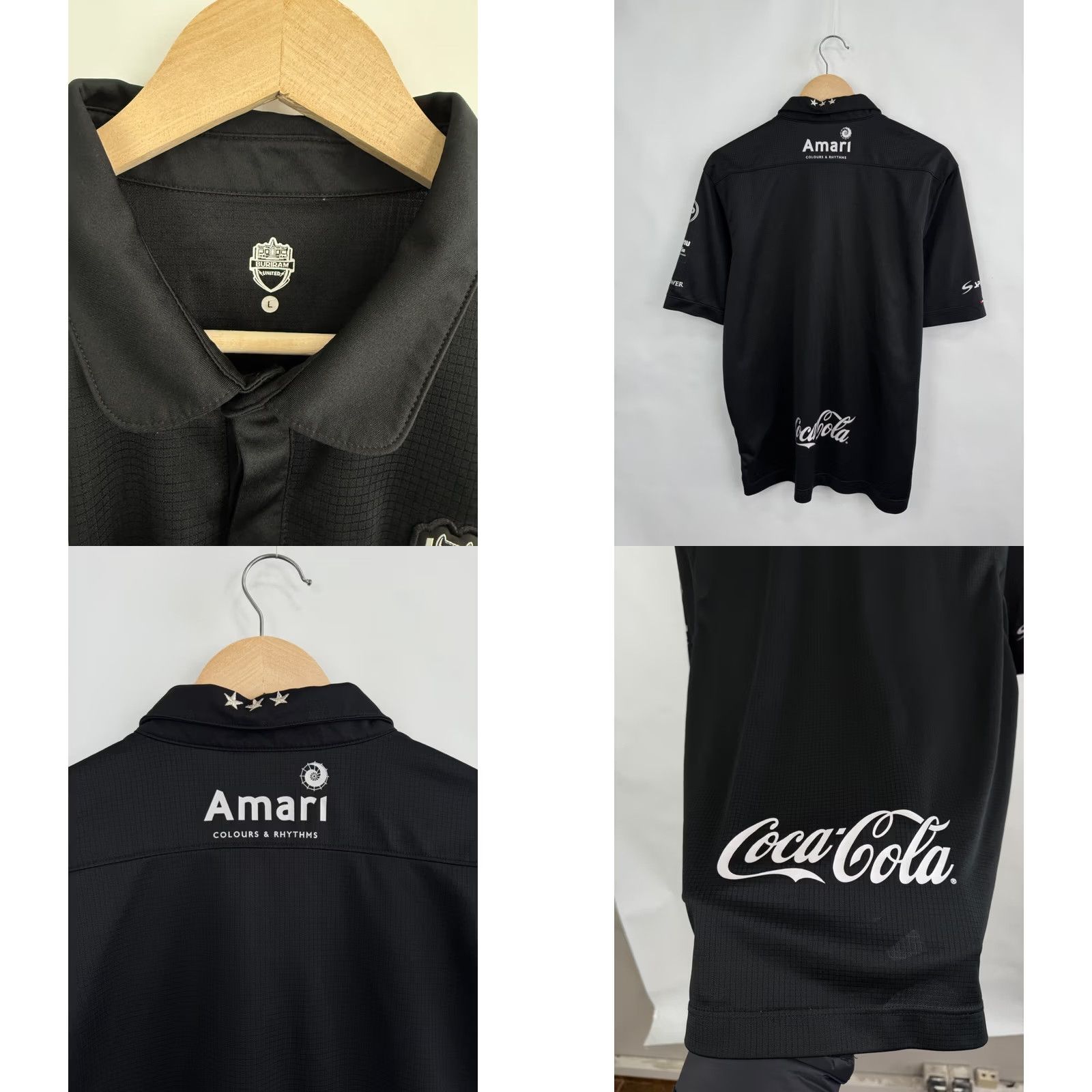 Yamaha VINTAGE Buriram United Nike Coca Cola Soccer T-Shirt Men L Black Size US L / EU 52-54 / 3 - 8 Thumbnail
