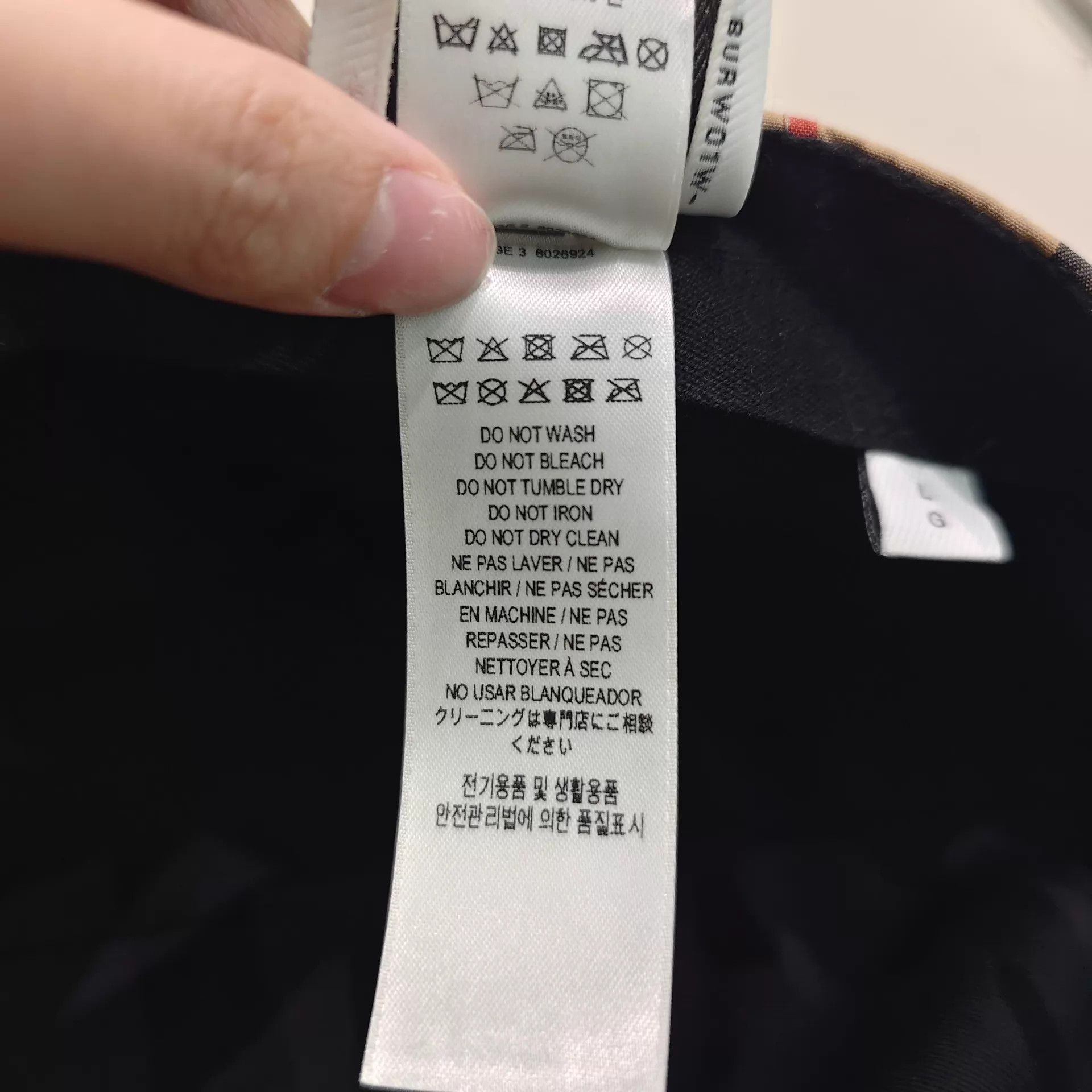 Burberry Burberry check baseball cap 99% new L Size ONE SIZE - 5 Thumbnail