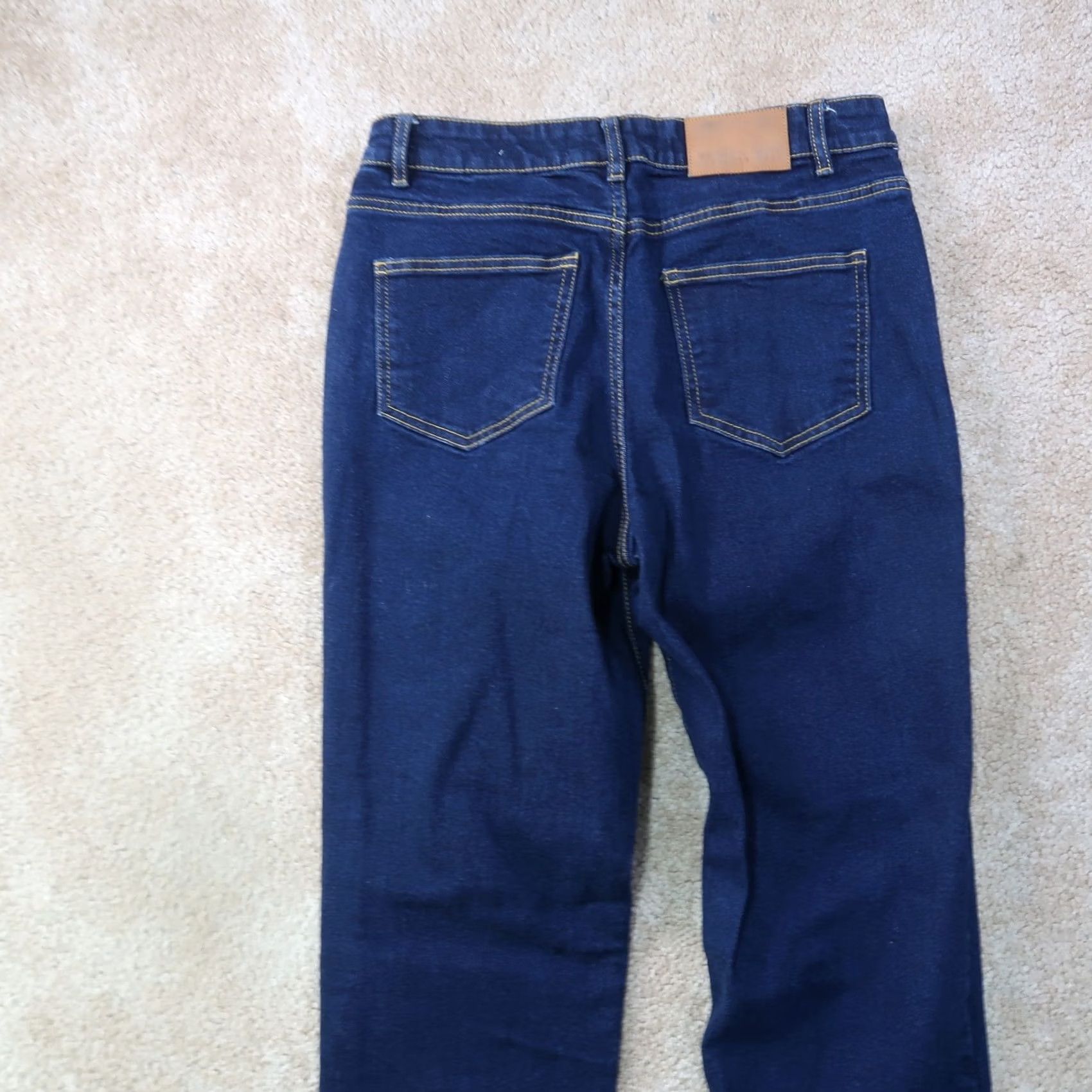 Vintage American Tall Harper High rise STraight leg jeans Women's 29x37 Blue Stretch Size 29" - 7 Thumbnail