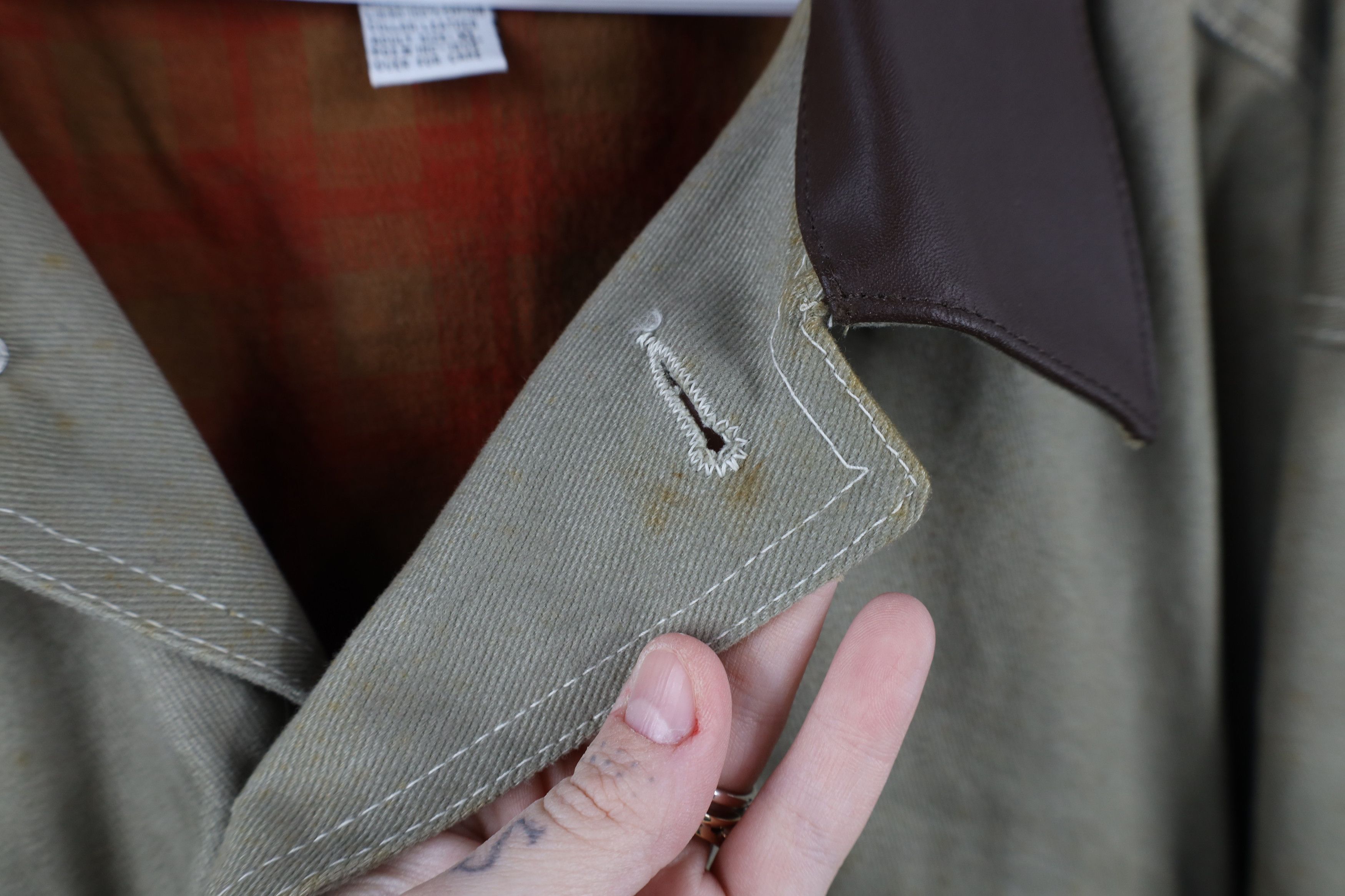 Marlboro × Vintage Vintage 90s Marlboro Leather Collar Trucker Jacket Gray Size US XL / EU 56 / 4 - 13 Thumbnail