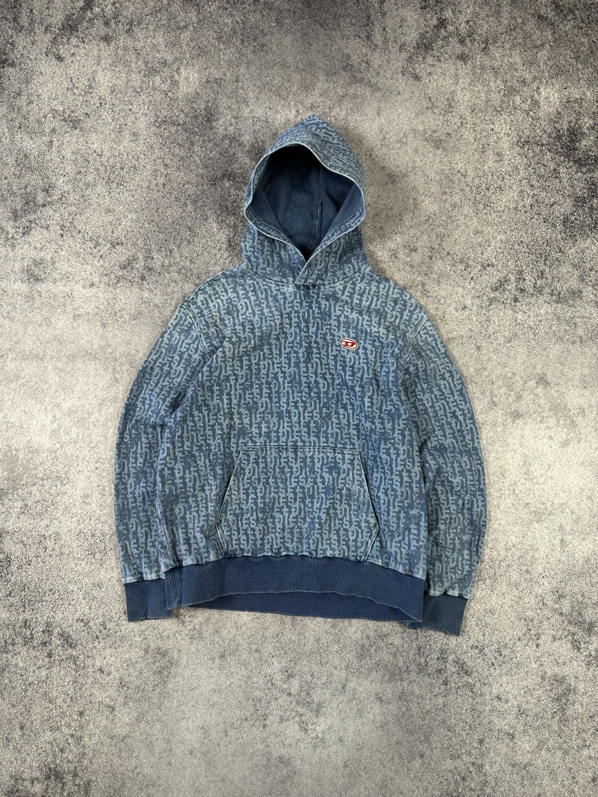 Diesel Y2K Vintage Diesel Hoodie Monogram Logo Avant Garde Rare VTg Size US S / EU 44-46 / 1 - 1 Thumbnail