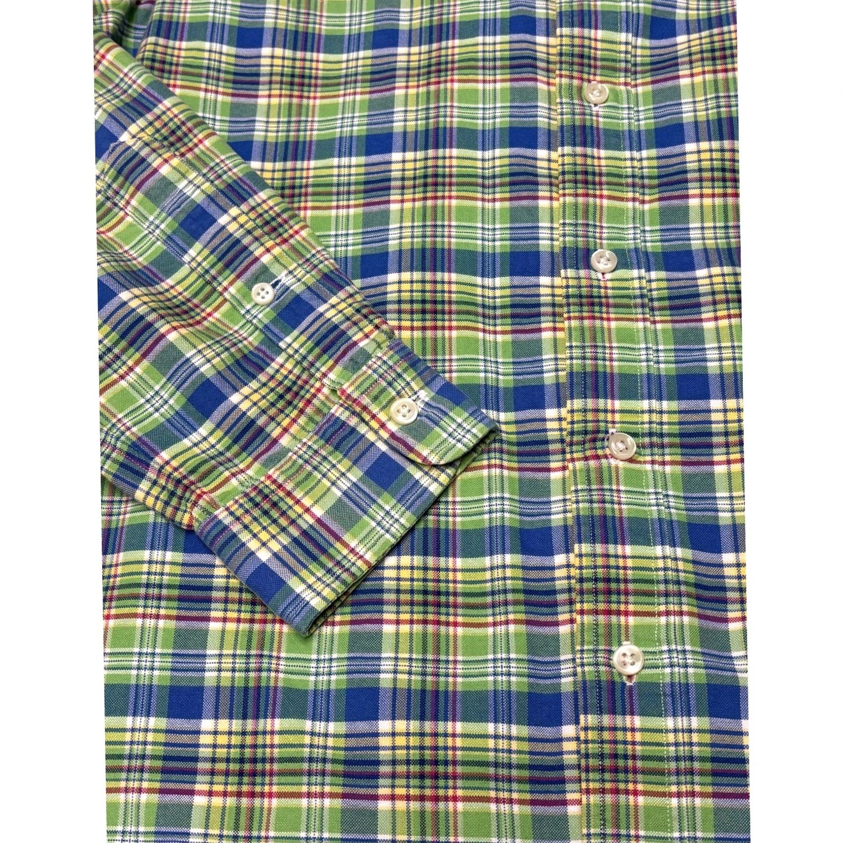 Ralph Lauren Ralph Lauren Mens Plaid Button Down Shirt Green Blue Yellow Long Sleeve Size M Size US M / EU 48-50 / 2 - 3 Thumbnail