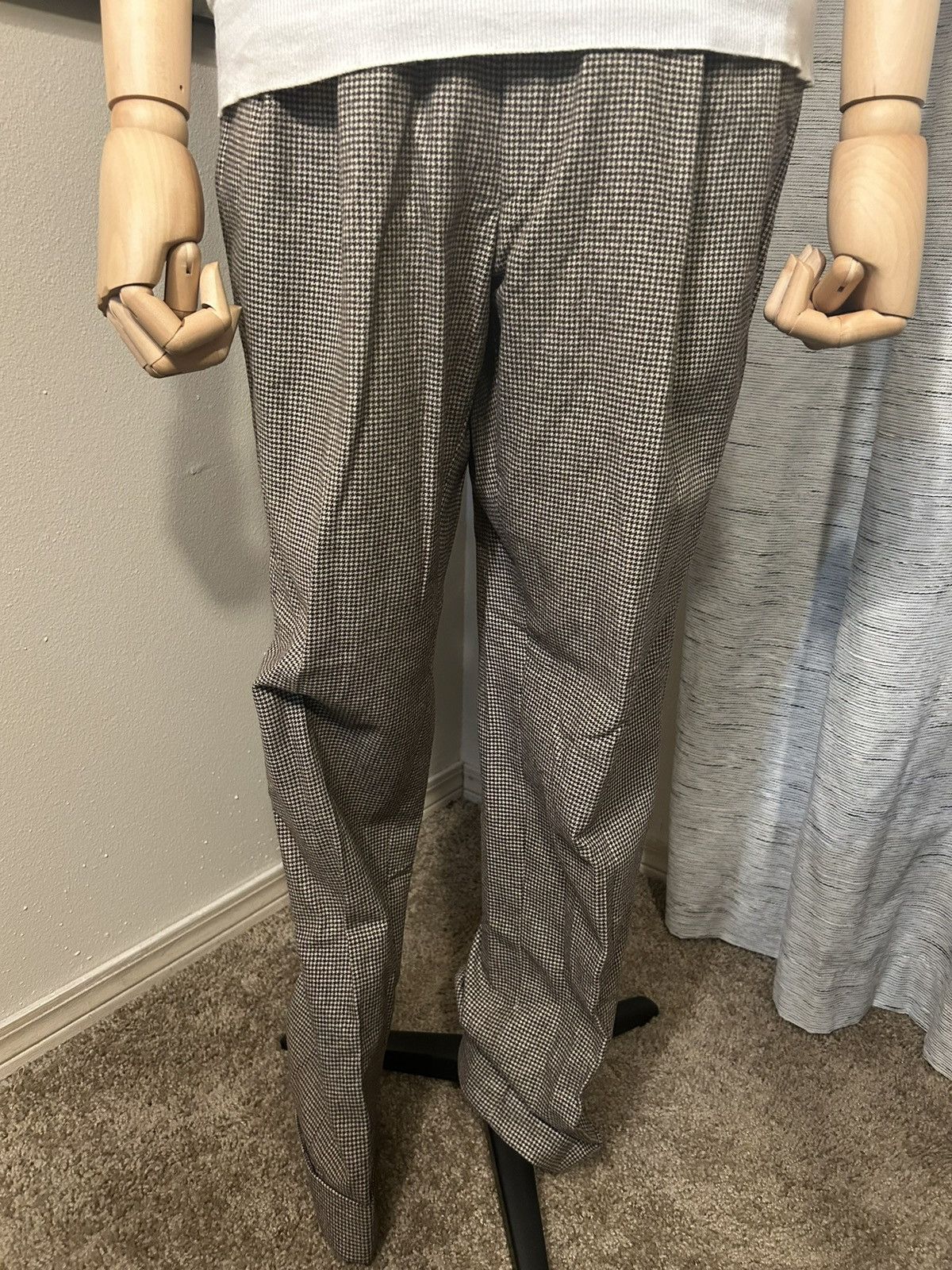 Luciano Barbera Luciano Barbera Houndstooth Trousers Size US 34 / EU 50 - 2 Thumbnail