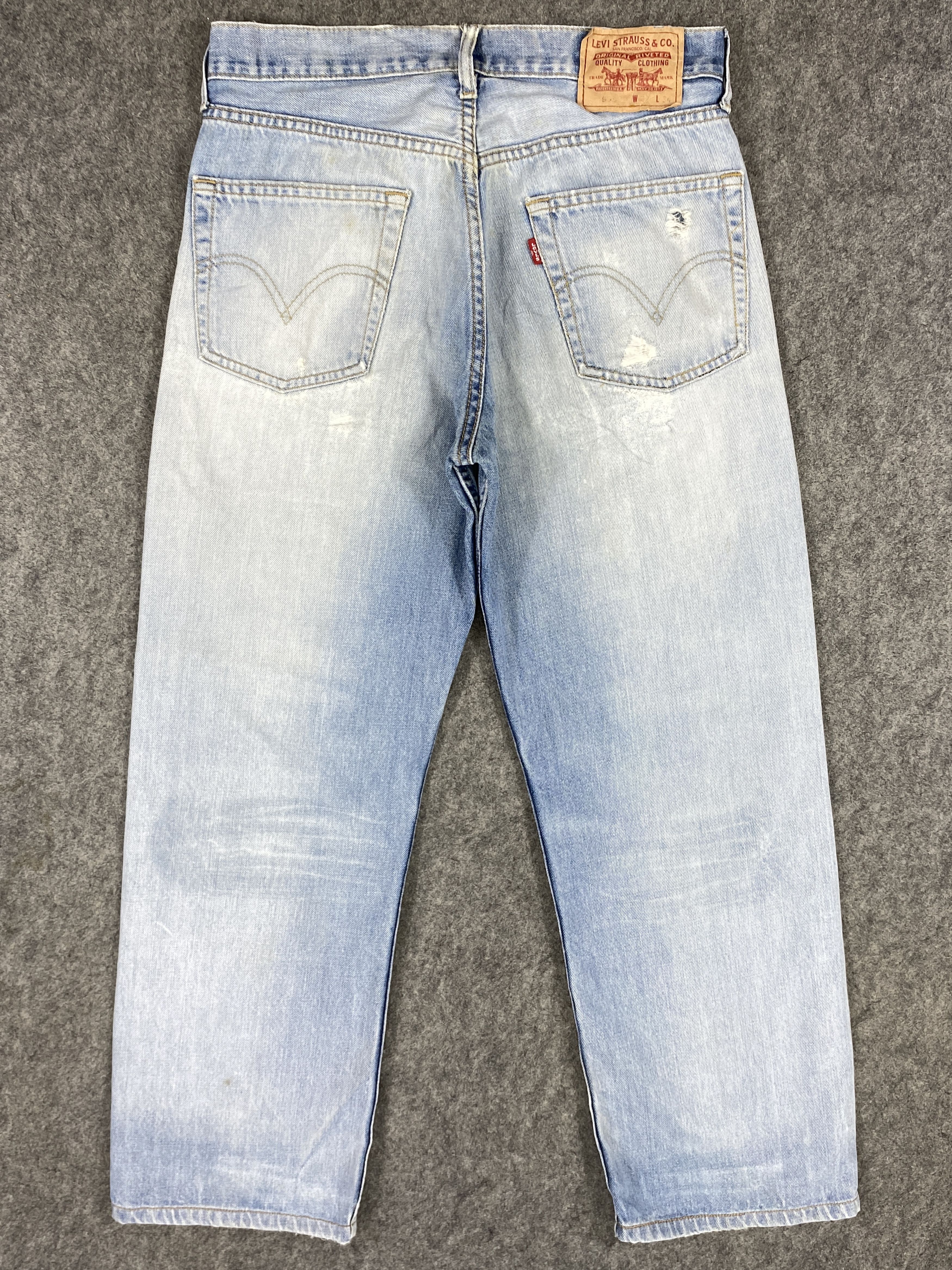 Levi's Light Blue Wash Vintage Levi's 505 Jeans 30x28 Denim -JN1747 Size US 30 / EU 46 - 2 Thumbnail