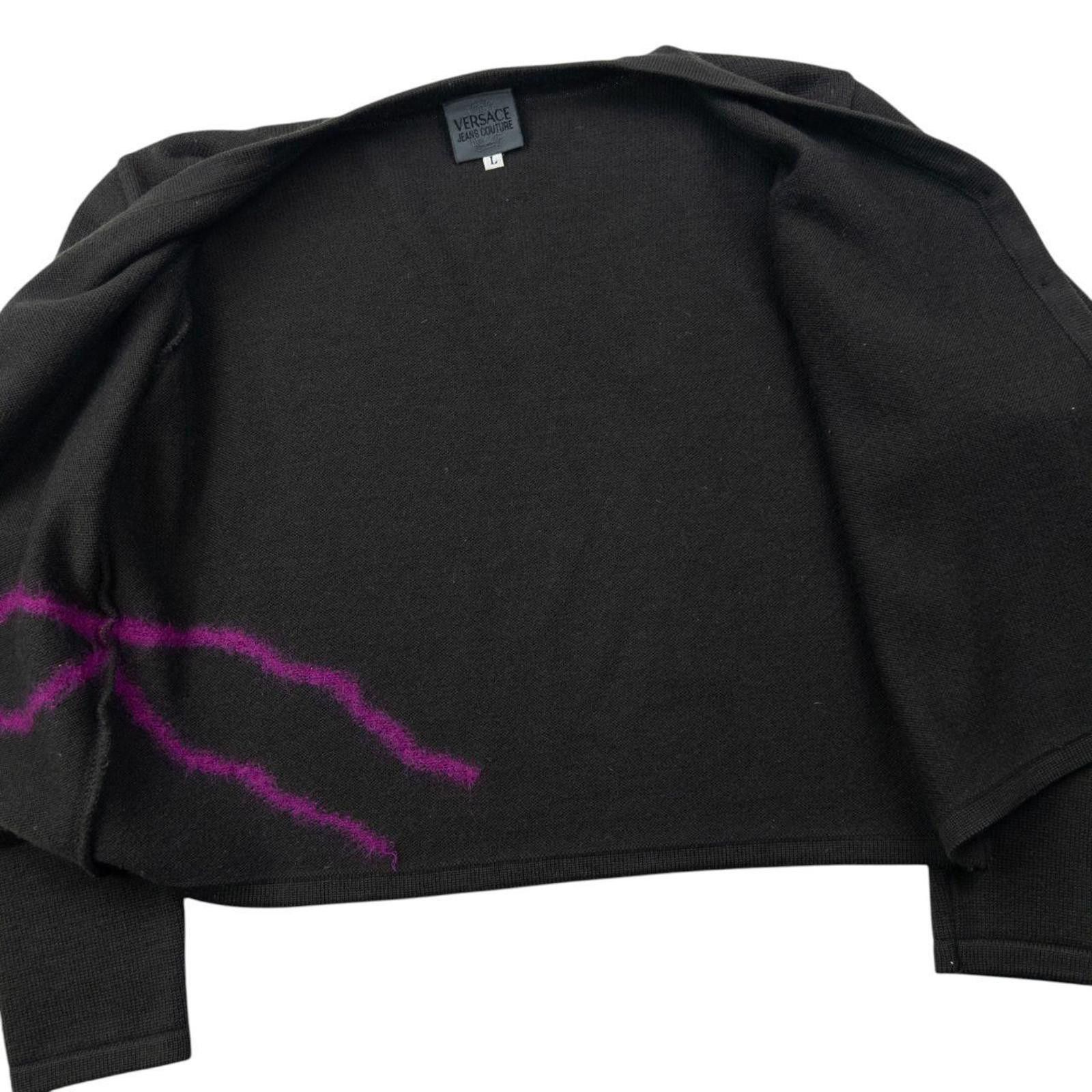 Versace Vintage 2000s Versace Jeans Couture Cardigan Womens Size L Size L / US 10 / IT 46 - 4 Thumbnail