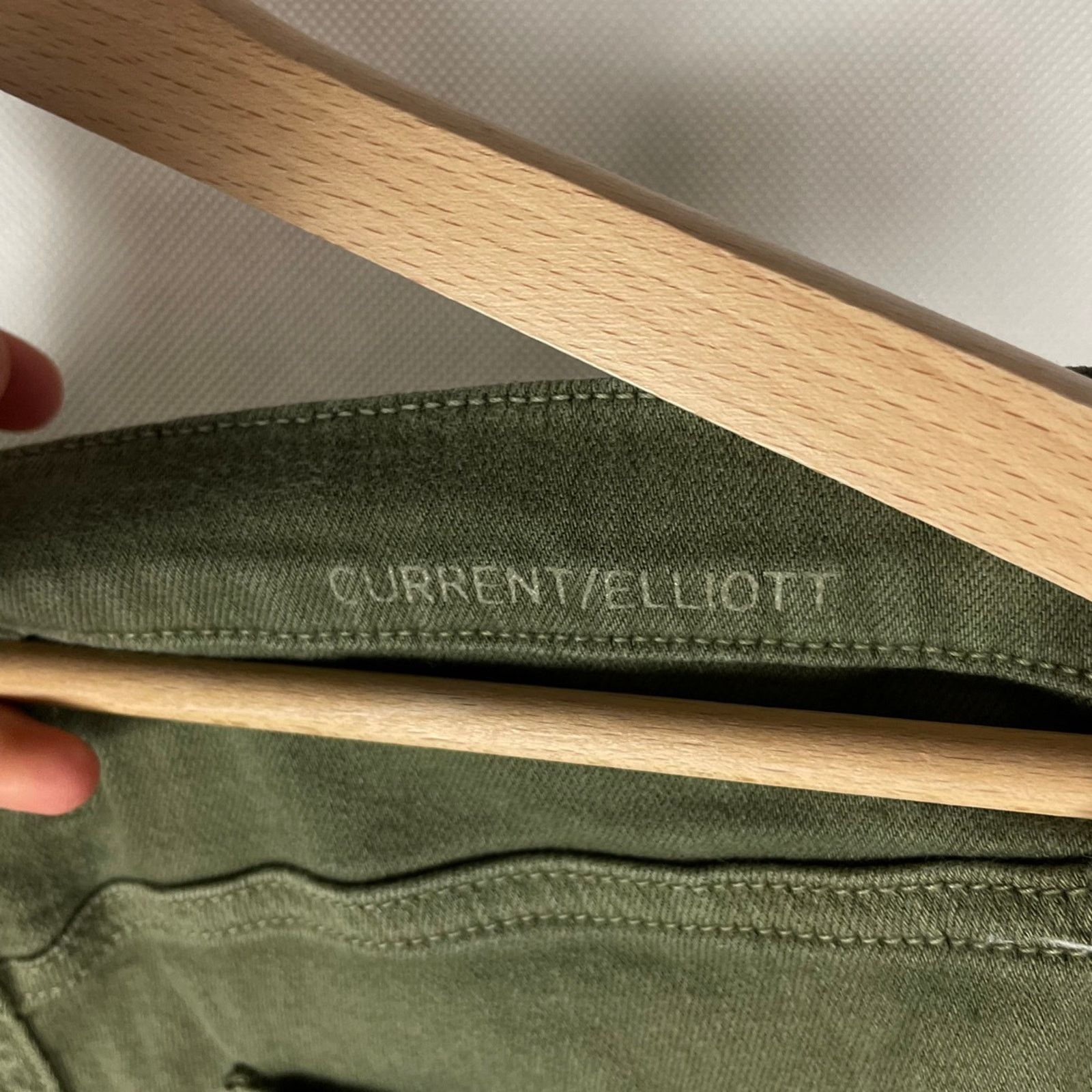 Current/Elliot CURRENT ELLIOTT DISTRESSED JEANS COLOUR ARMY GREEN SIZE 26 Size 26" / US 2 / IT 38 - 6 Thumbnail