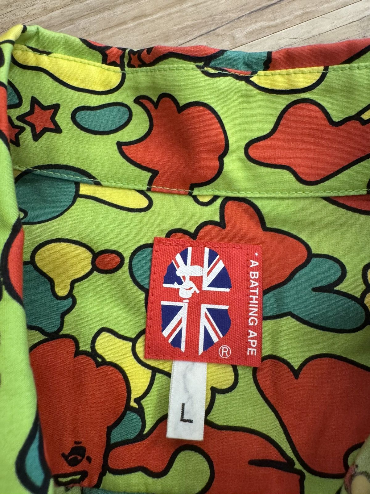 Bape A Bathing Ape psyche camo long sleeve shirt Size US L / EU 52-54 / 3 - 3 Thumbnail