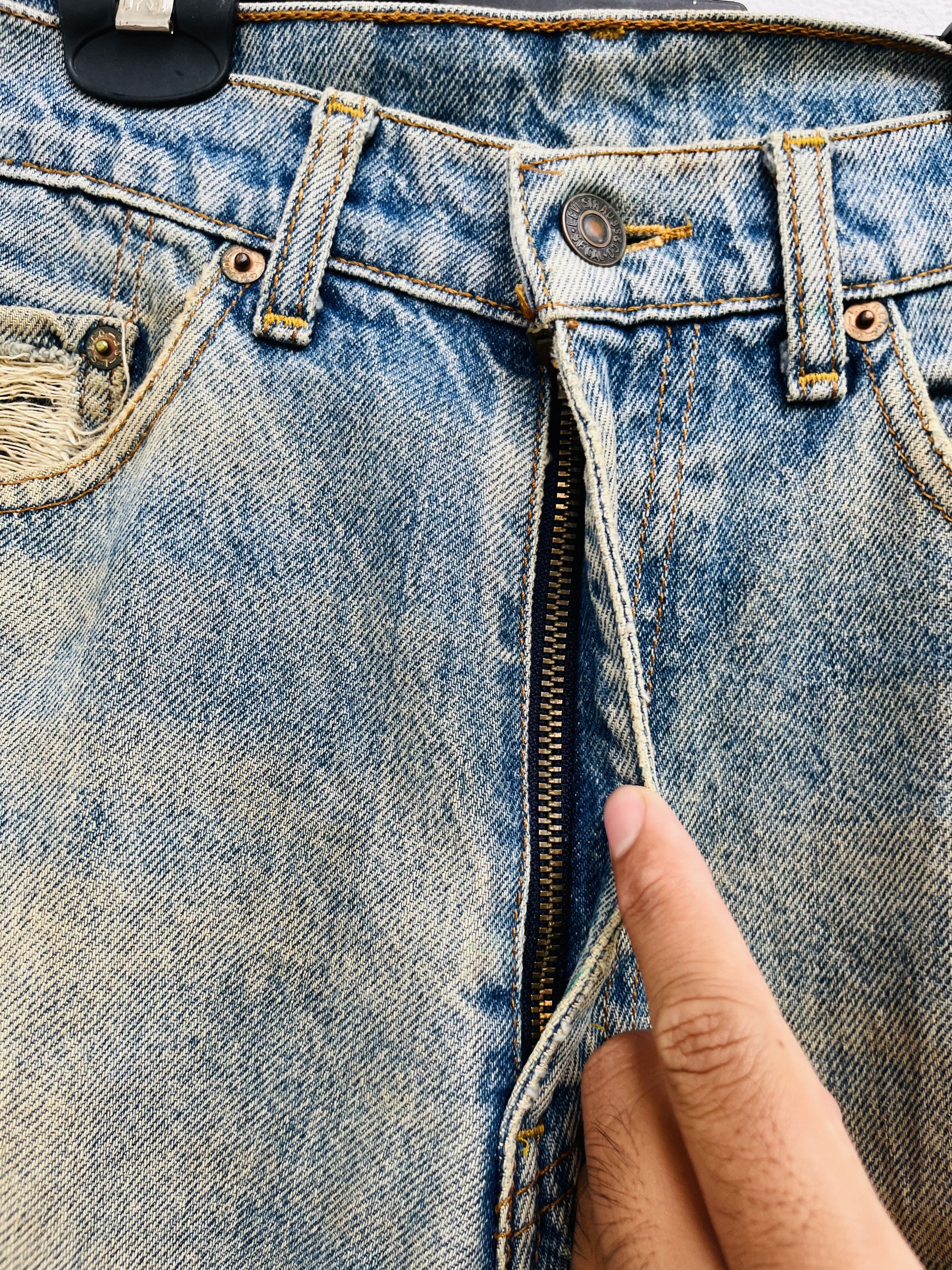 Japanese Brand × Levi's Vintage Clothing Vintage 90s Levis Distressed Nirvana Fashion Style Size US 30 / EU 46 - 5 Thumbnail