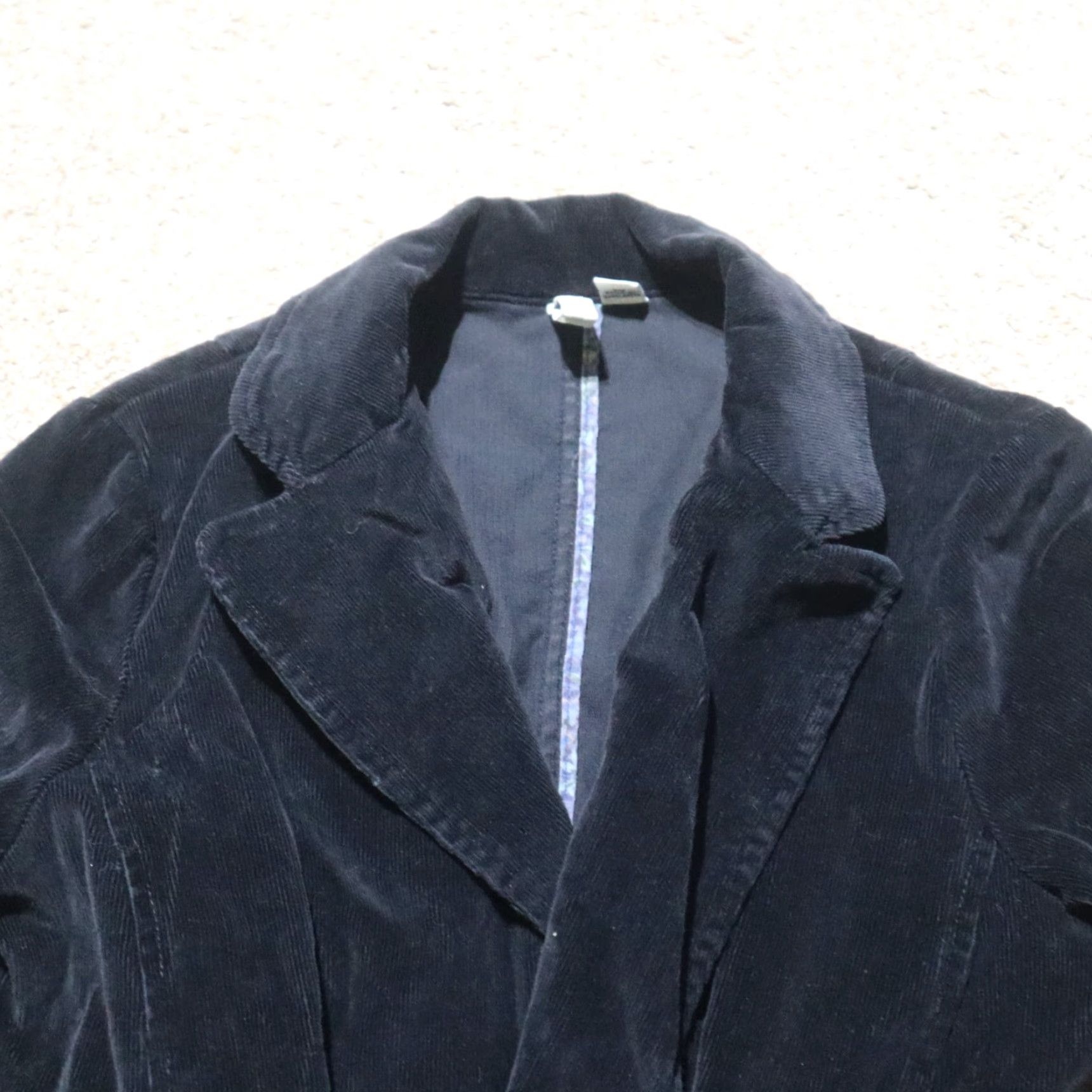 Vintage St Johns Bay Jacket Women's PM Petite Medium Corduroy Black 3 Buttons 2 Pockets Coat Size M / US 6-8 / IT 42-44 - 2 Thumbnail