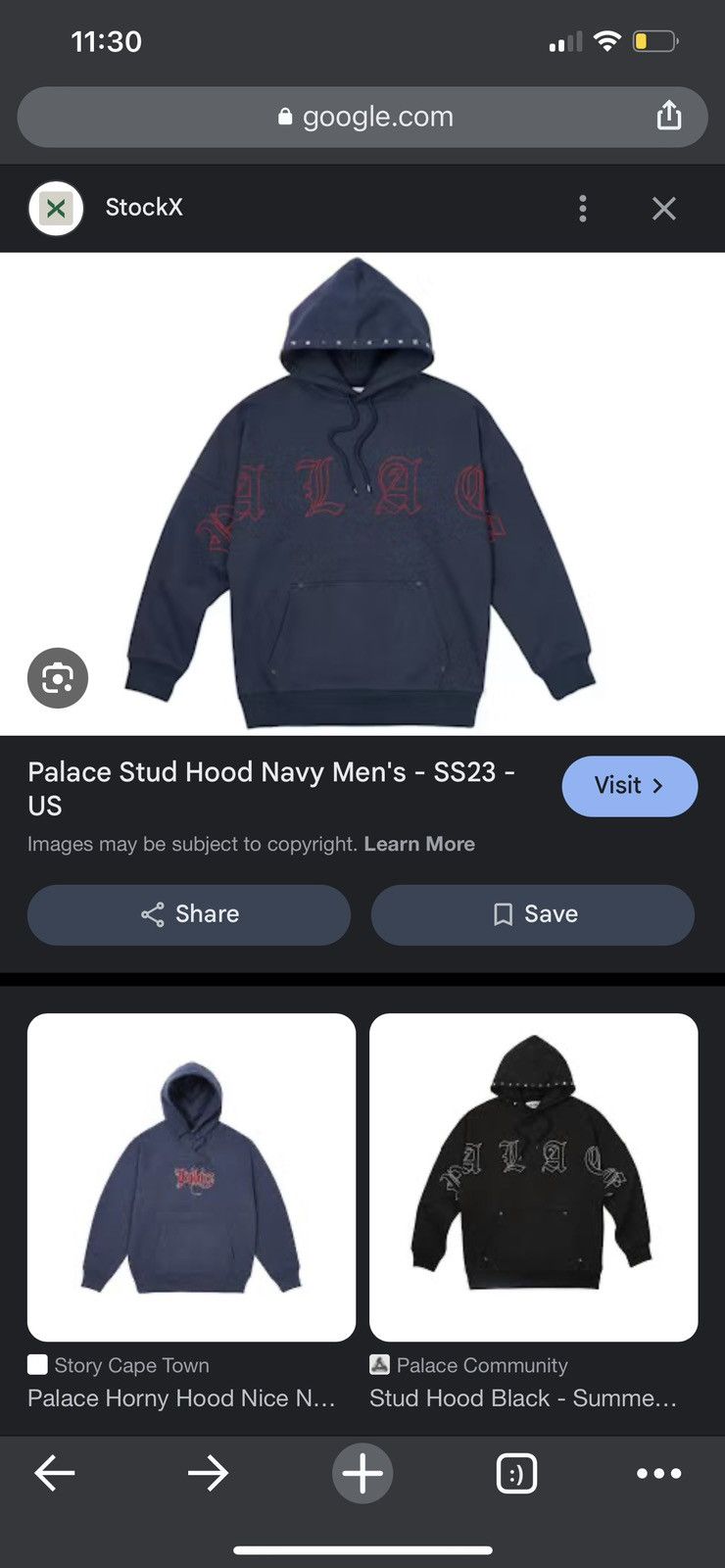 Palace PALACE STUD HOOD HOODIE SS23 Size US L / EU 52-54 / 3 - 1 Thumbnail