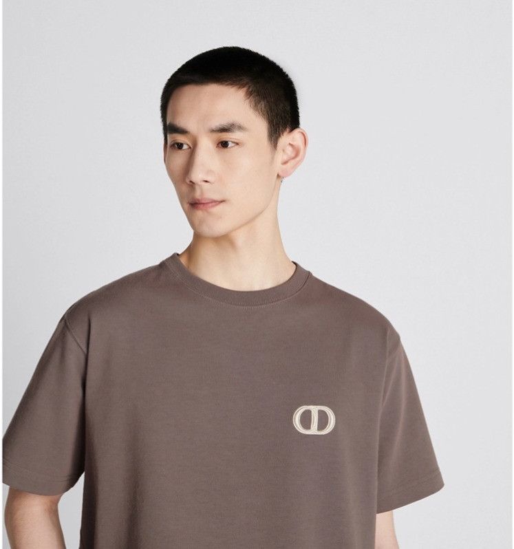 Dior o1w1db11024 CD Icon Relaxed-Fit T-Shirt in Brown Size US S / EU 44-46 / 1 - 6 Thumbnail