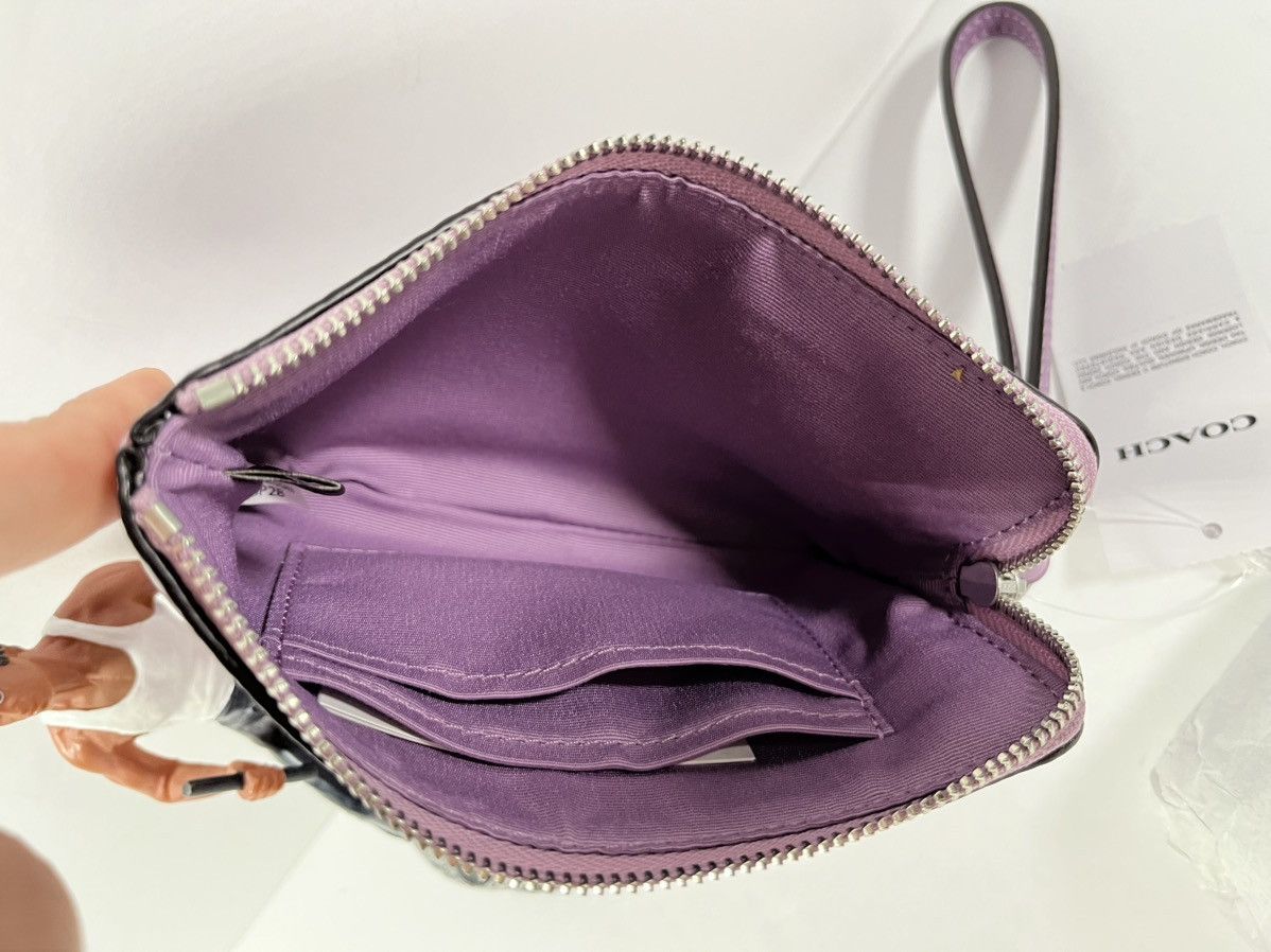 Coach Coach Corner Zip Wristlet in Floral Print Silver/Lily Multi Size ONE SIZE - 3 Thumbnail