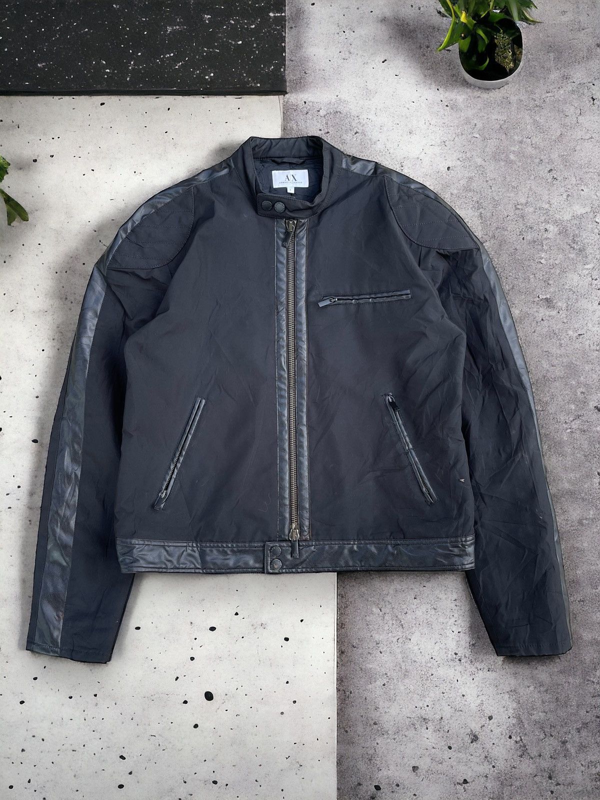 Giorgio Armani 🔥ARMANI EXCHANGE RAIDER BOMBER JACKET Size US L / EU 52-54 / 3 - 1 Thumbnail