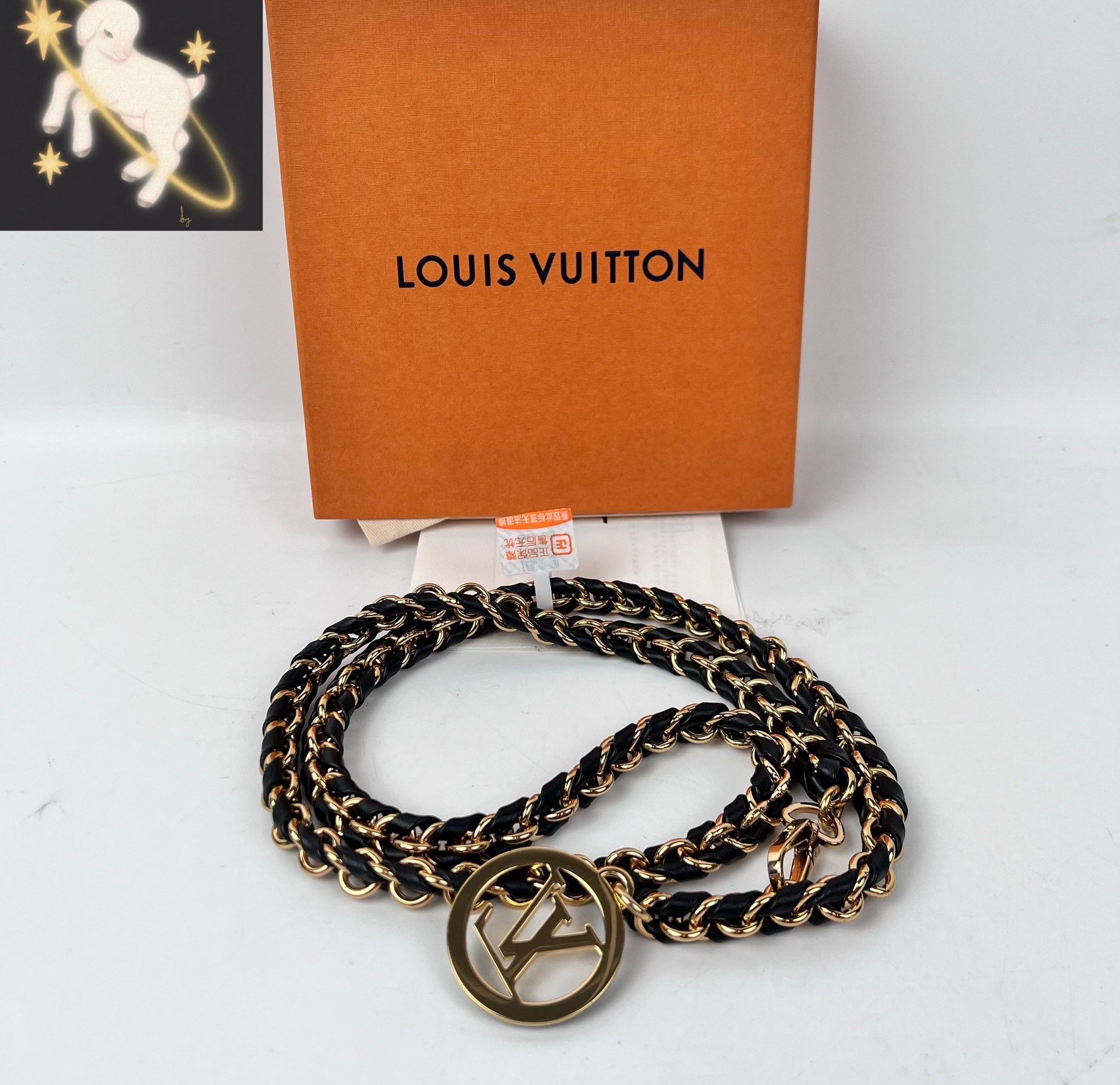Louis Vuitton Louis Vuitton Gold Belt XS Men Size ONE SIZE - 1 Thumbnail