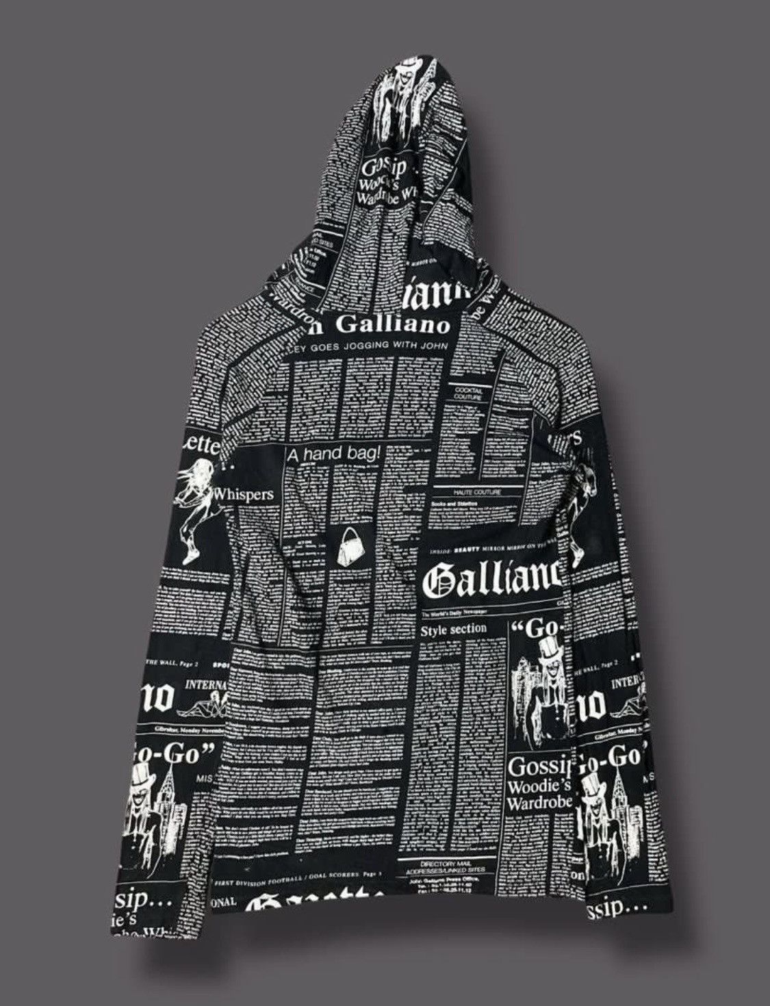 John Galliano John Galliano hoodie newspaper’s print Size US XS / EU 42 / 0 - 2 Thumbnail