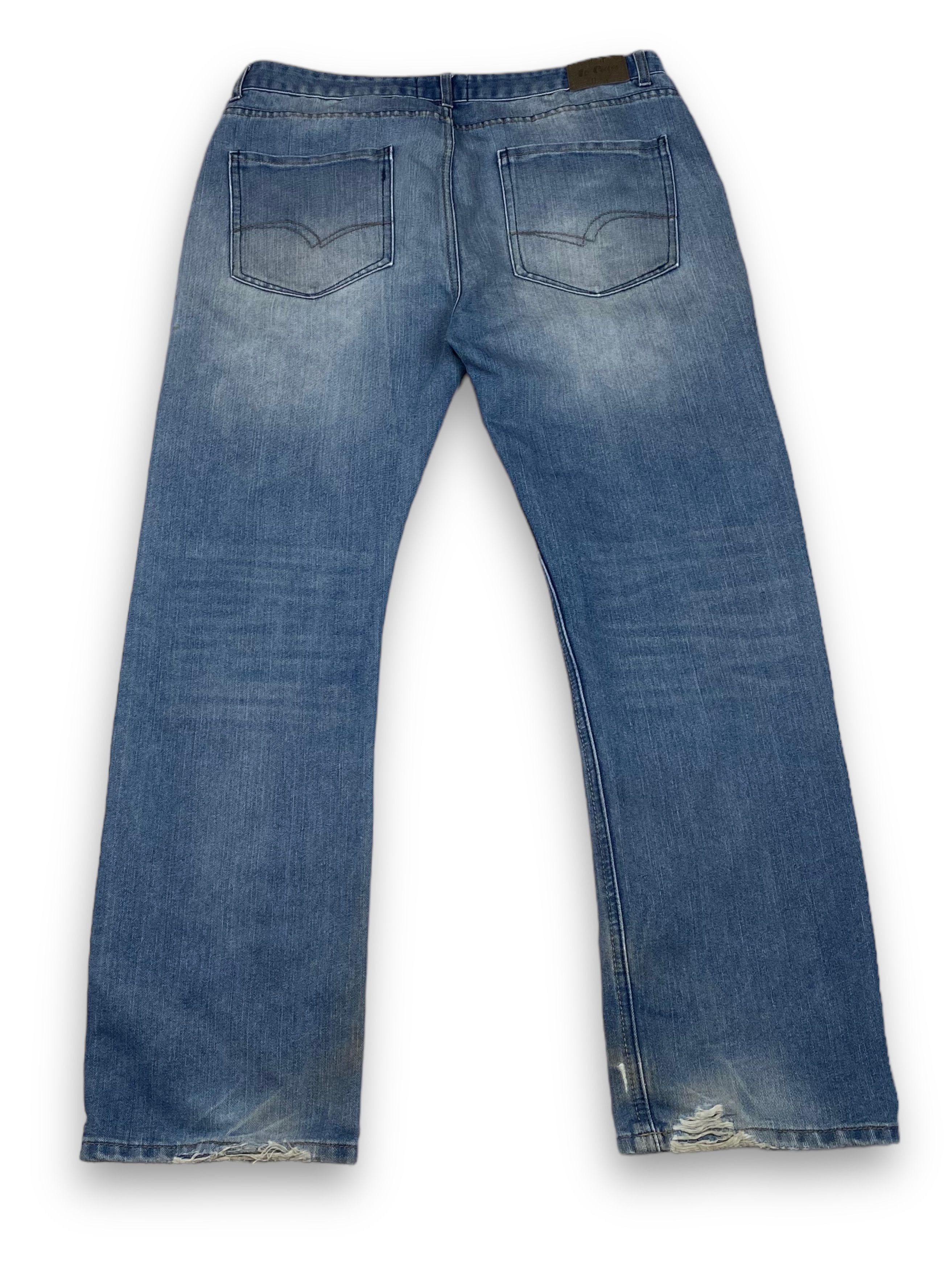 Jean Vintage LEE COOPER Distressed Light Washed Blue Jeans M686 Size US 35 - 13 Thumbnail