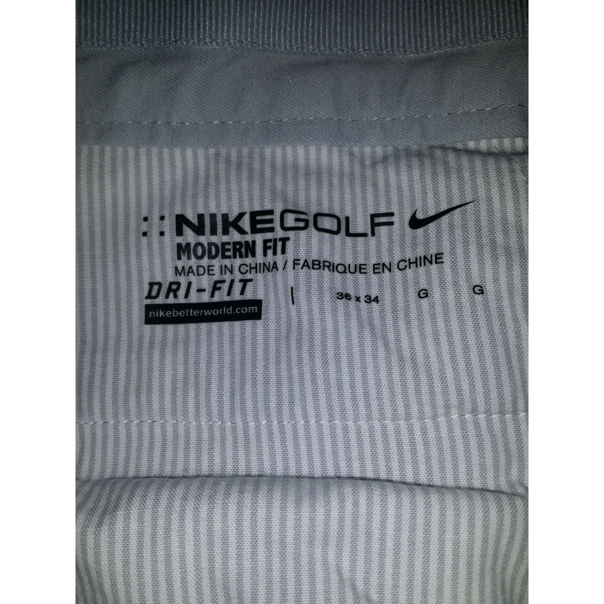Nike Nike Golf Modern Fit Pants Men Sz 36 X 34 Gray Dri-Fit Athle Size US 36 / EU 52 - 5 Thumbnail