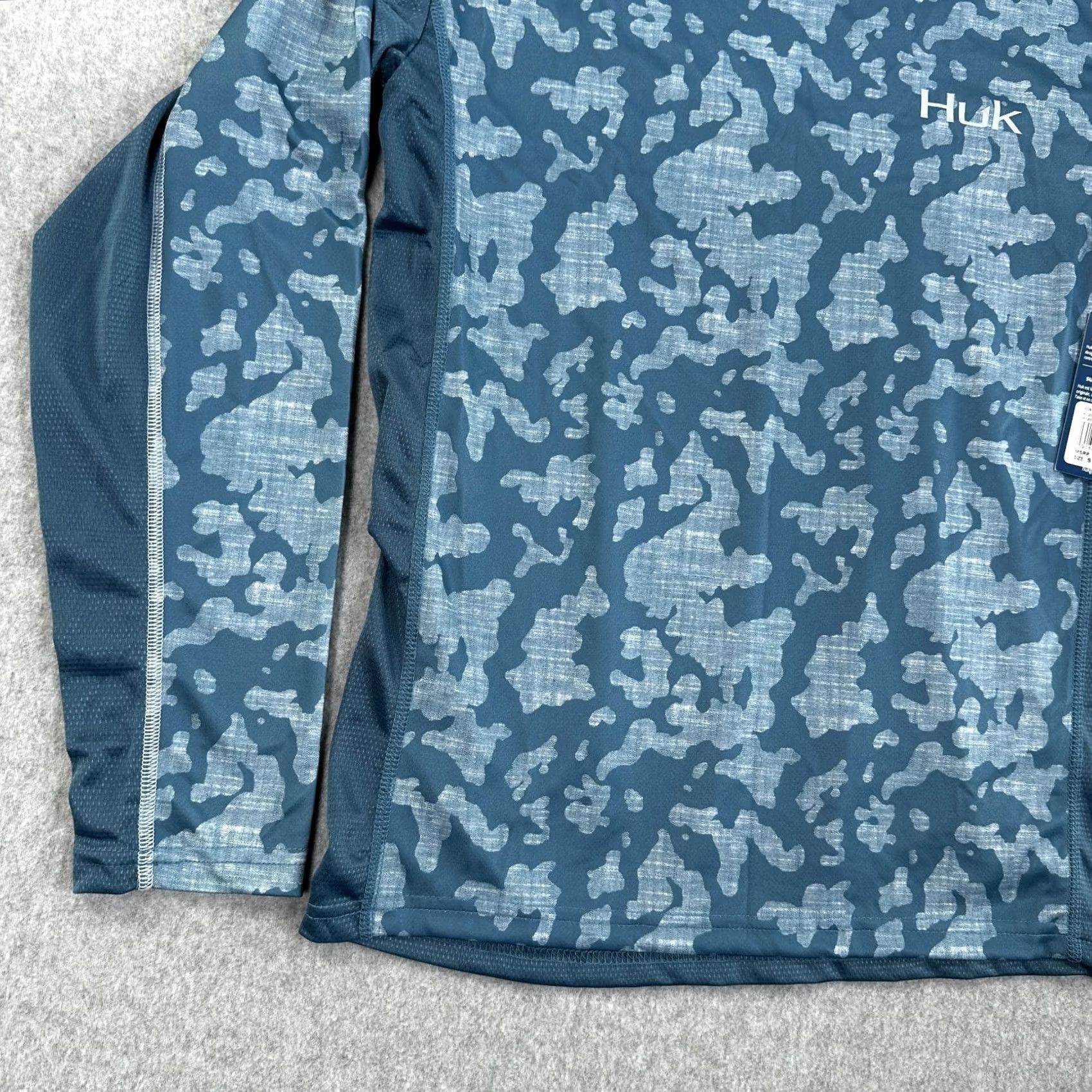 Vintage Huk Icon X Running Lakes Pullover T-Shirt Blue Men's S Long Sleeve Shirt Size US S / EU 44-46 / 1 - 5 Thumbnail
