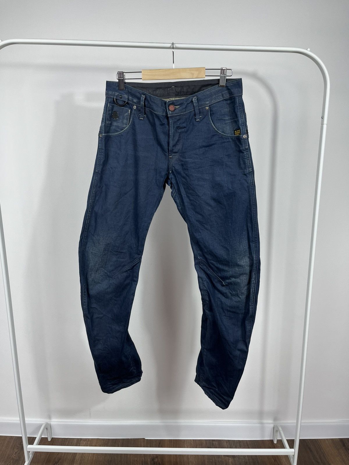 G-Star G Star RAW Arc 3D Jeans 31/32 Slim Tapered Zip Pocket Denim Size US 31 - 8 Thumbnail
