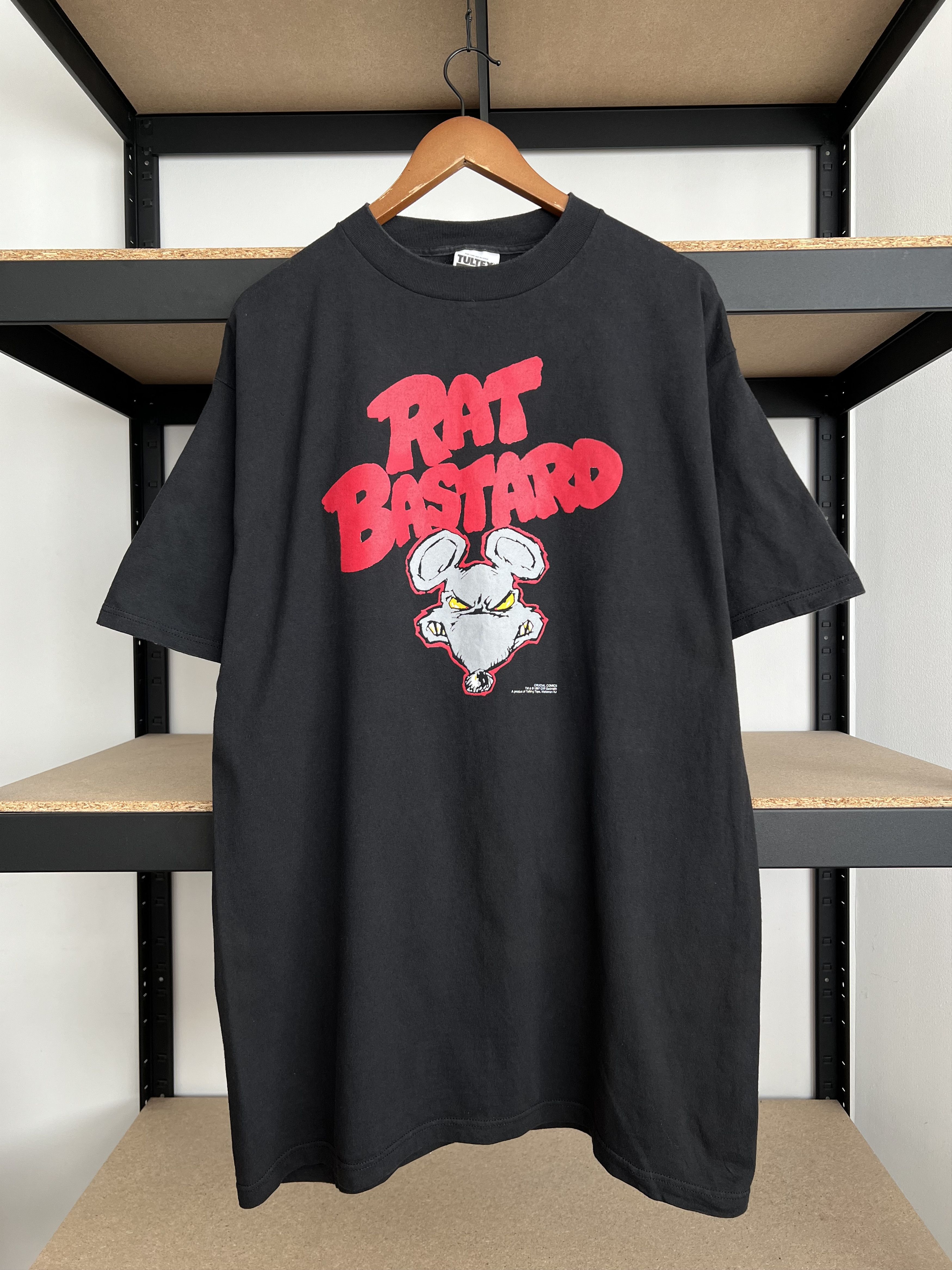 Vintage Vintage 1997 Rat Bastard Crucial Comics Cliff Galbraith Tee Size US XL / EU 56 / 4 - 1 Thumbnail