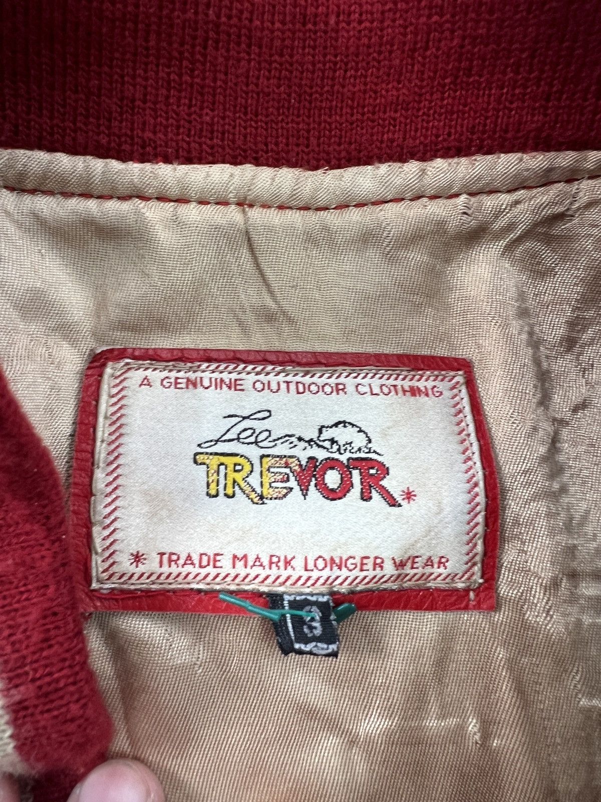 Lee × Vintage Vintage retro leather LEE STORM RIDER TREVOR VARSITY JACKET Size US M / EU 48-50 / 2 - 6 Thumbnail