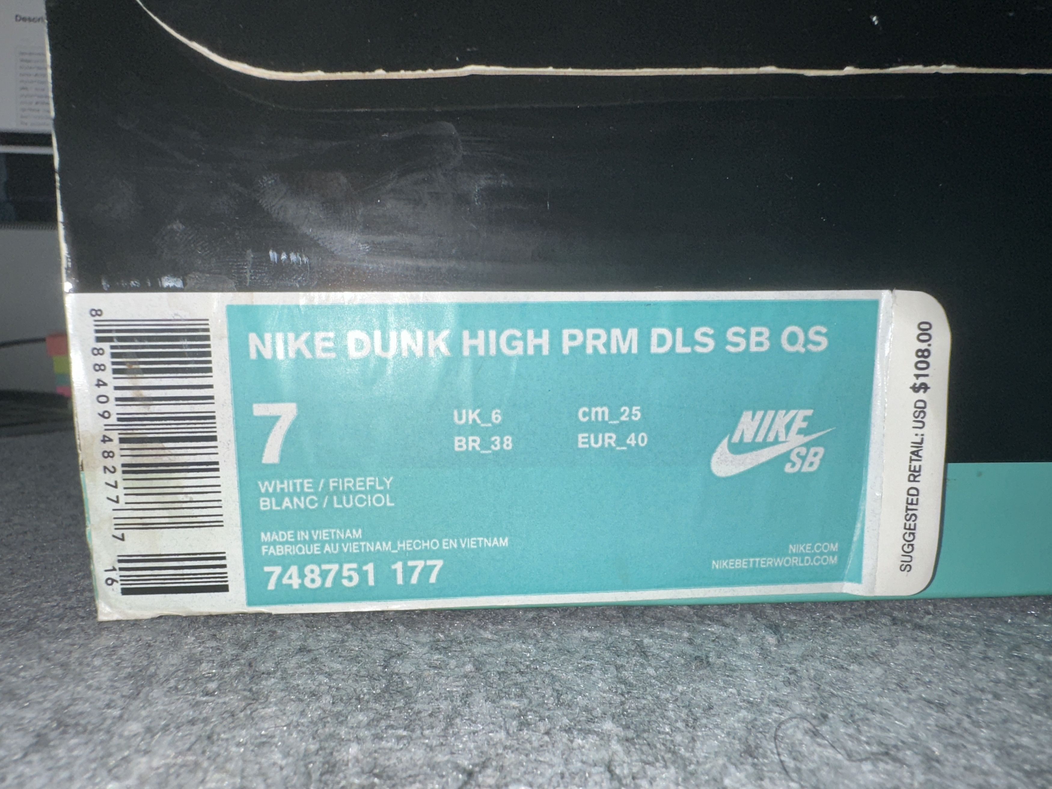 Nike Nike Dunk High PREMIUM SB QS 'DE LA SOUL' 2015 Size US 7 / EU 40 - 10 Thumbnail