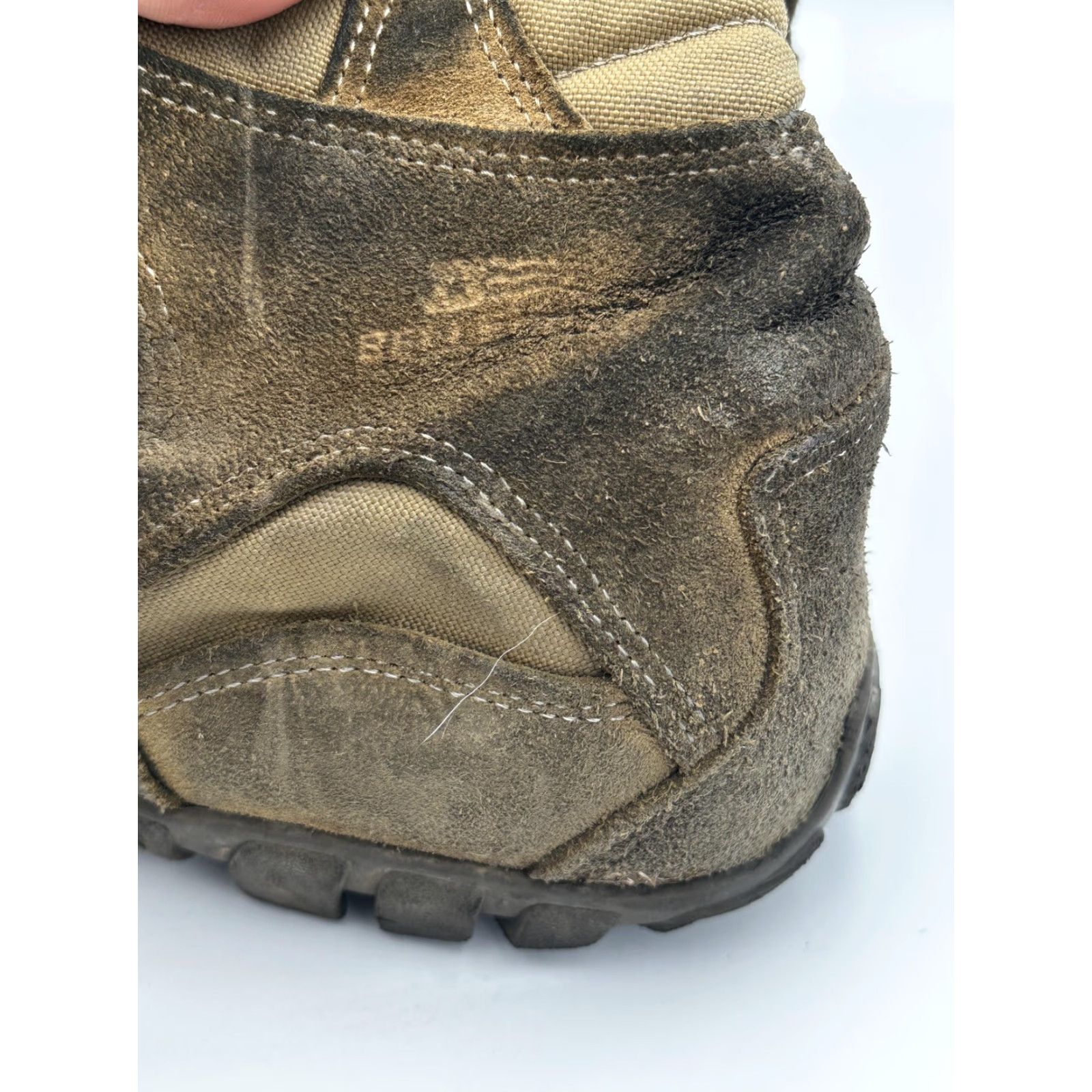 Vintage Belleville Sabre 533 ST Boots Mens Size 13.5 Brown Combat Steel Toe ASTM EH Size US 14 / EU 47 - 4 Thumbnail