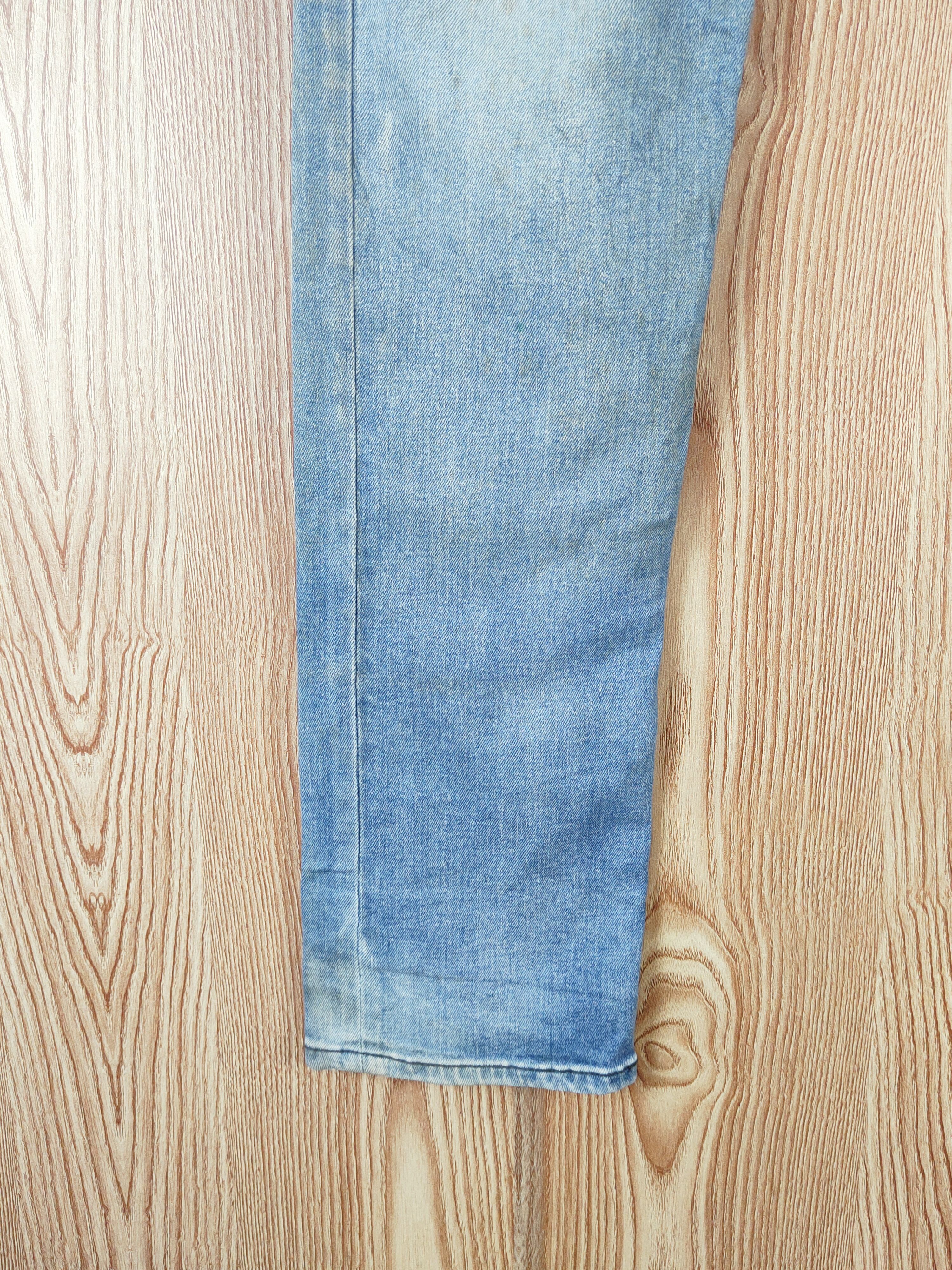 Vintage Mister Hollywood Blue Distressed Ripped Skinny Jeans #W659 Size US 34 / EU 50 - 4 Thumbnail