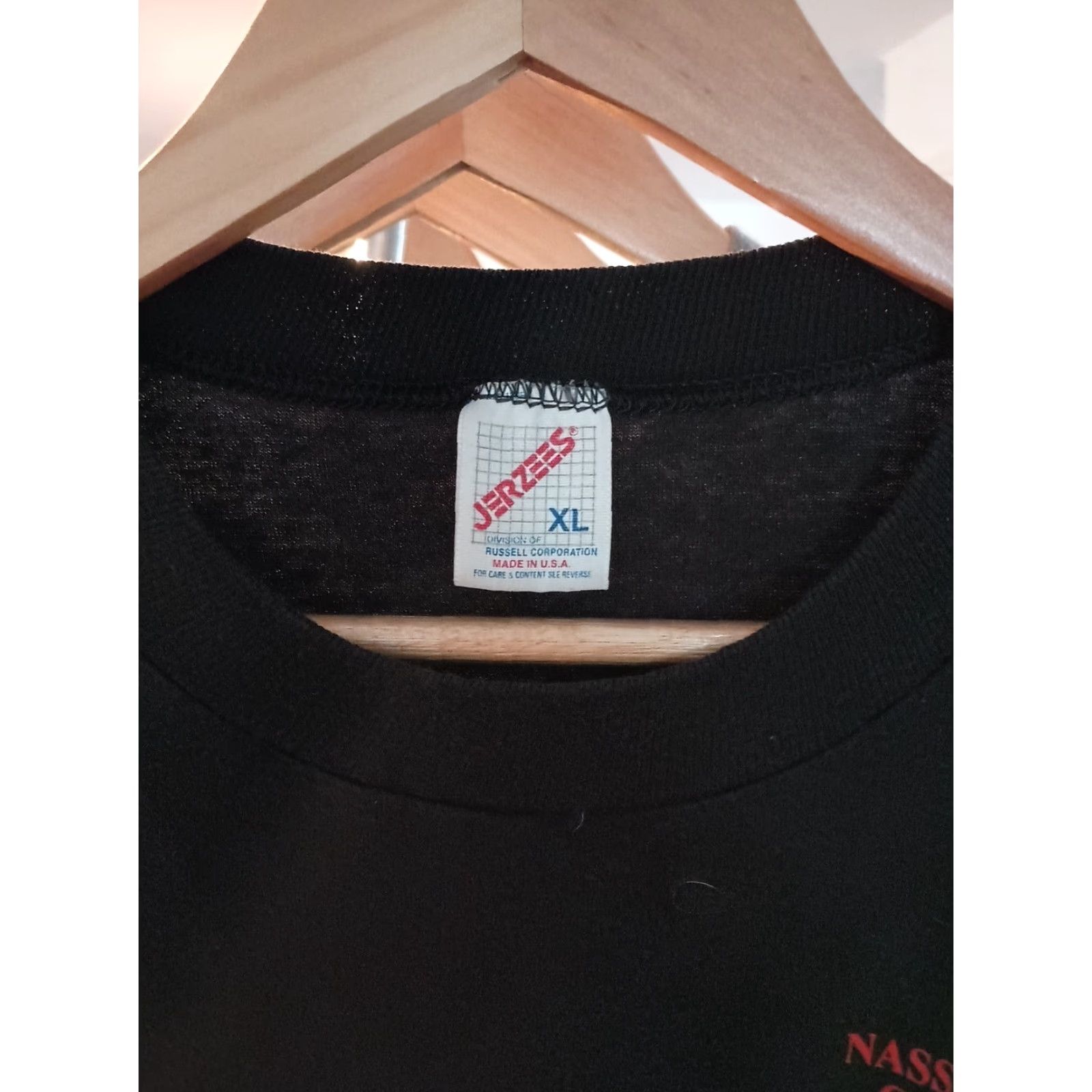 Jerzees VINTAGE Jerzees T-Shirt Carpenters Union Nassau County New York Stitch Union Tee Size XL Black Mens Size US XL / EU 56 / 4 - 2 Thumbnail