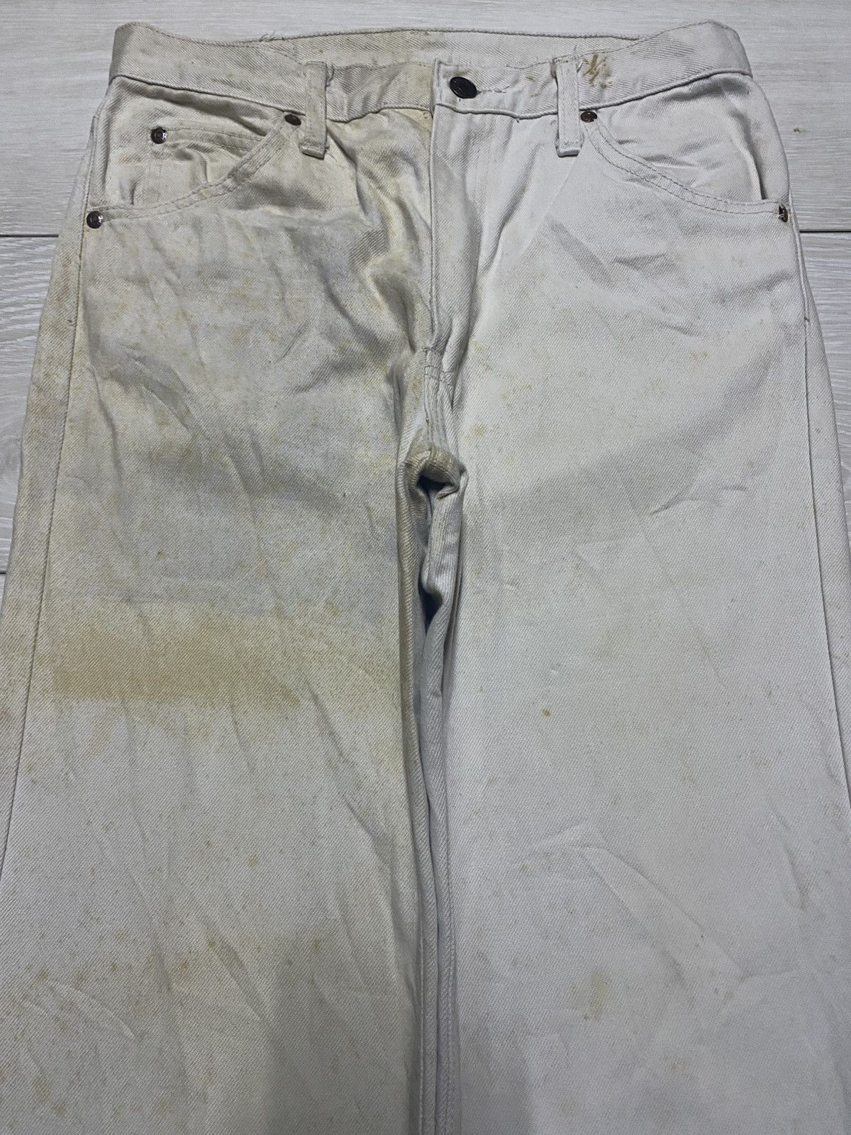 Edwin Edwin Vintage 80s Orange Tab Rusty Straight Loose Jeans Size US 28 / EU 44 - 3 Thumbnail