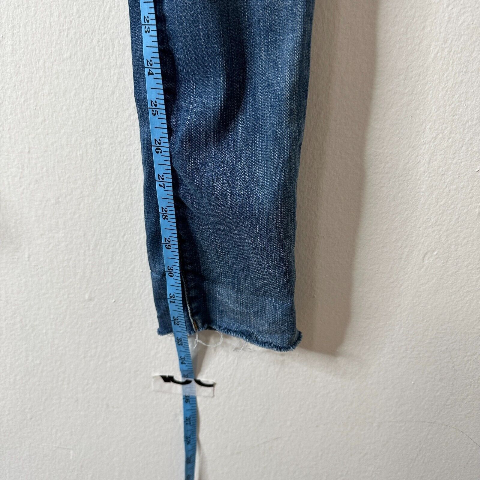 Other Blank NYC High Cuff Straight Distressed Jeans Low Rise 24 Size 24" / US 00 / IT 34 - 11 Thumbnail