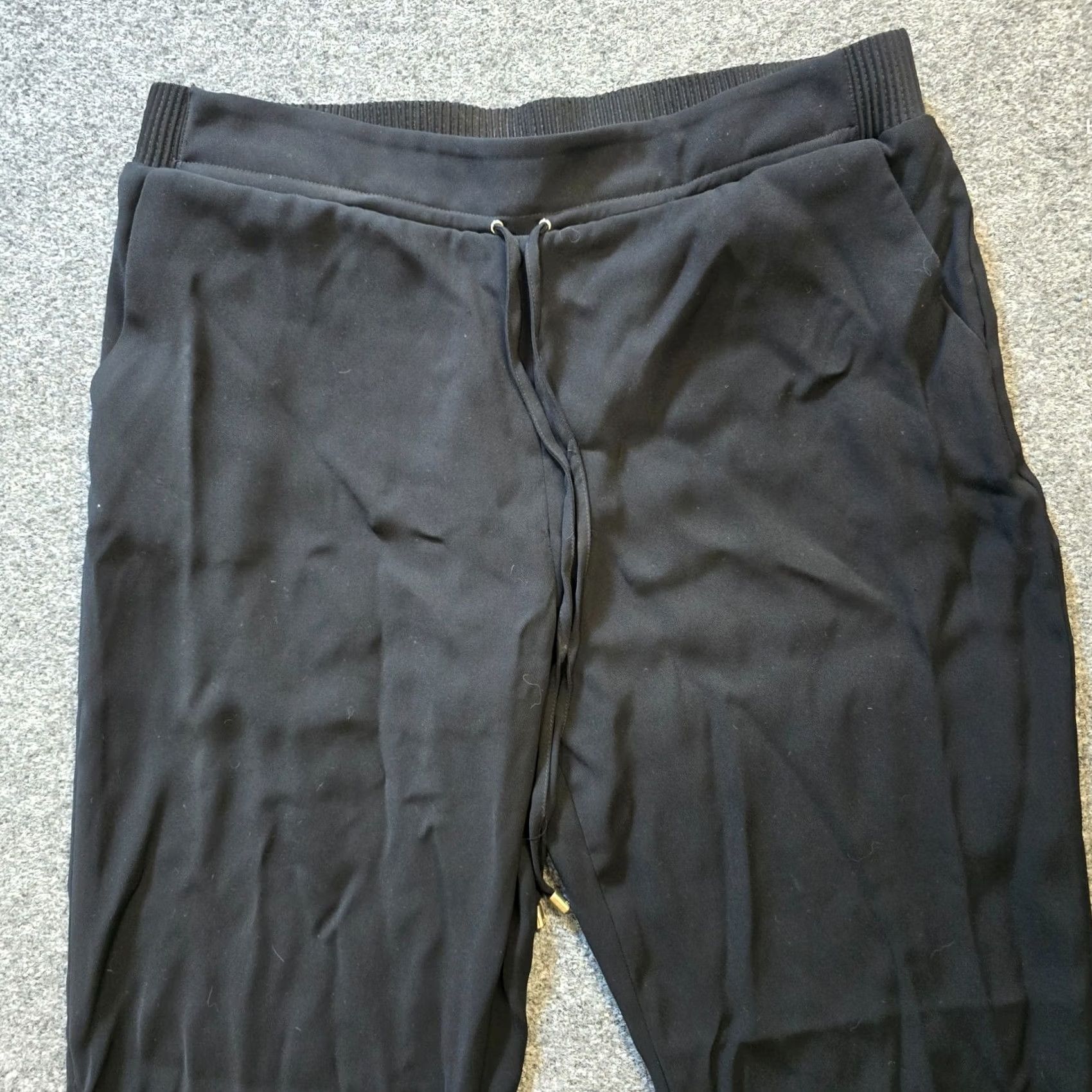 Ted Baker Ted Baker Pants Womens XL Black Joggers Pull On Pockets Minimal Casual Capsule Size 40" / US 18 - 2 Thumbnail