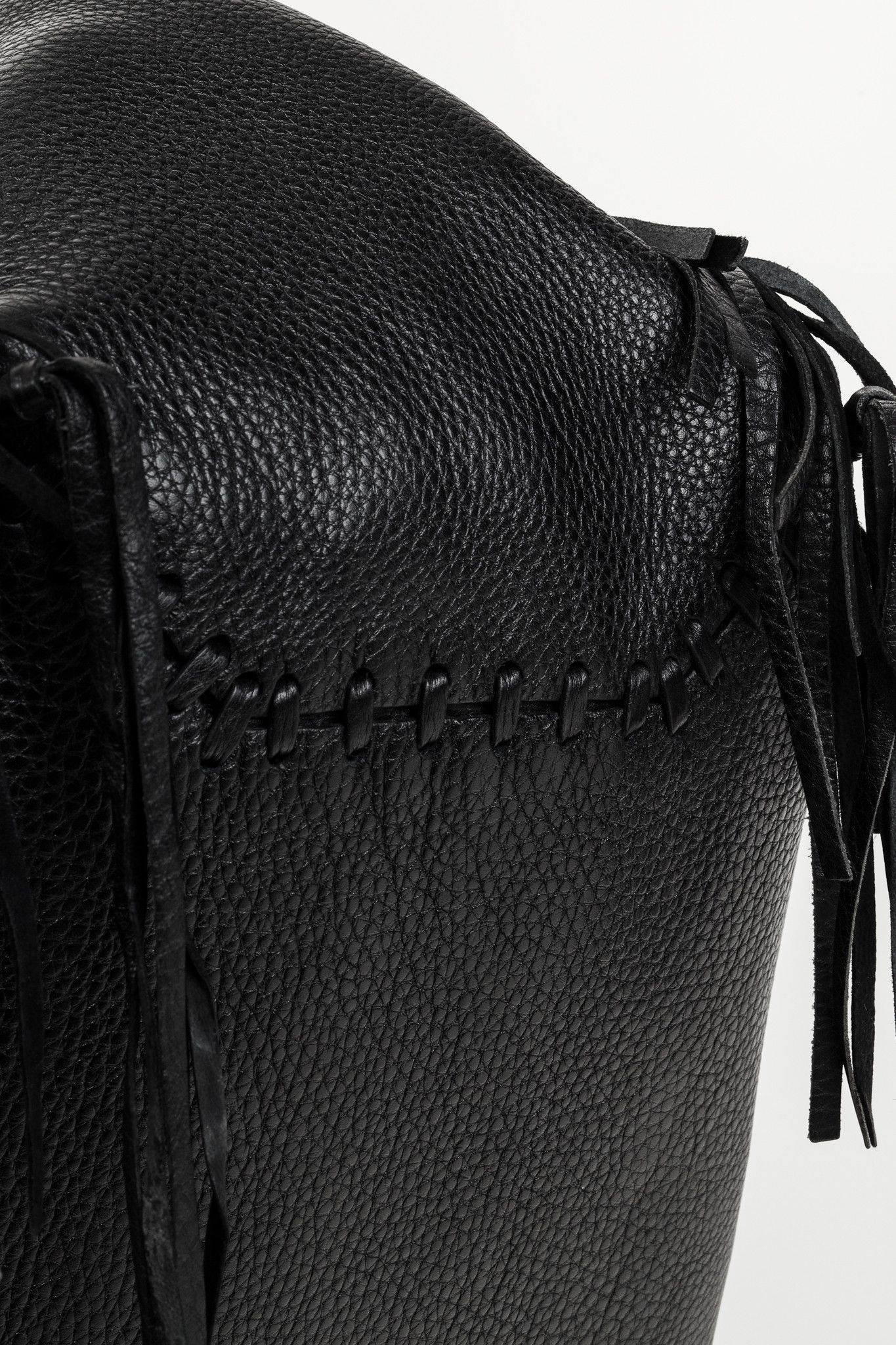 Valentino Valentino Garavani C-Rockee Fringe Tote Bag Black Size ONE SIZE - 6 Thumbnail